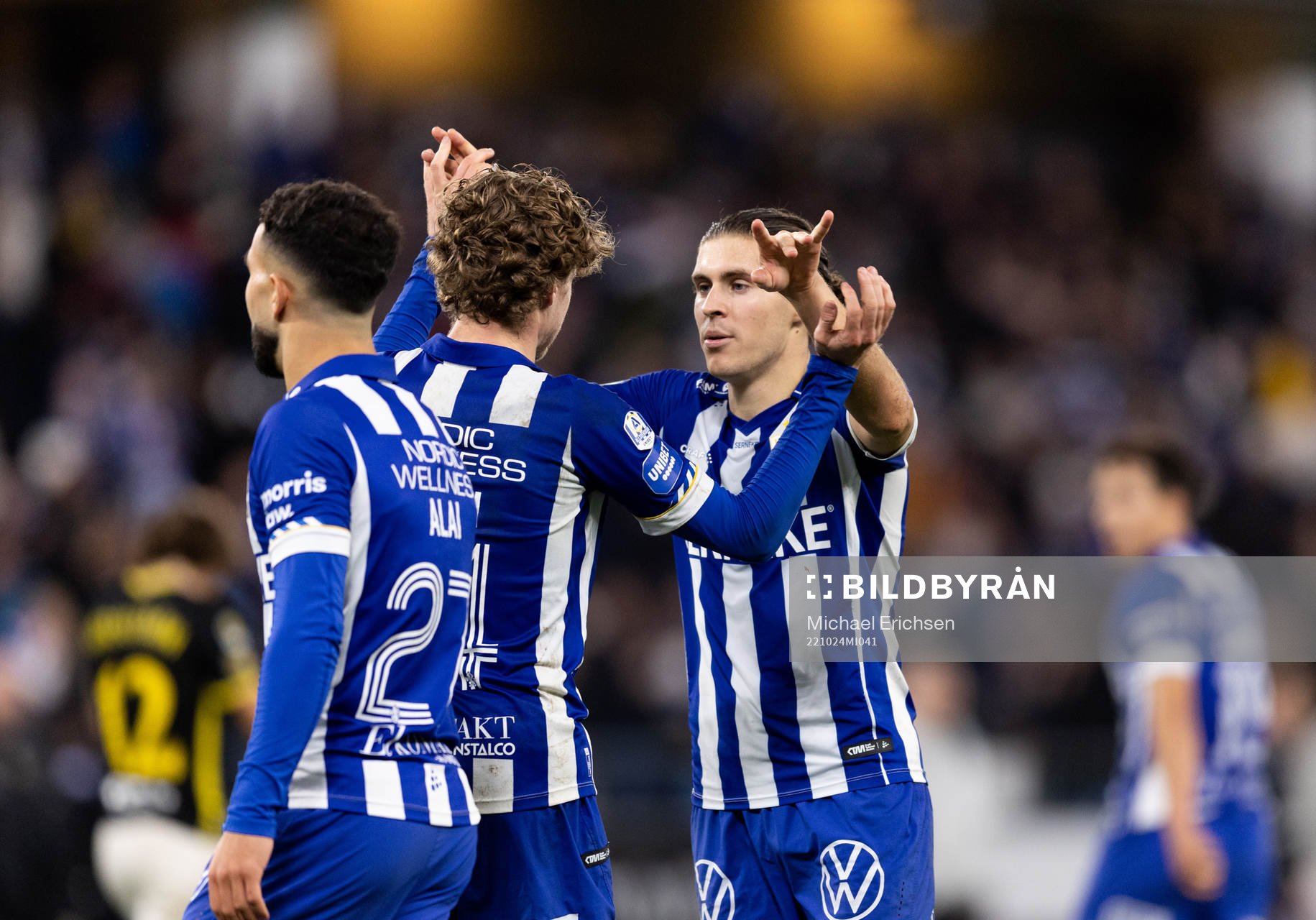 IFK Göteborgs Gustaf Norlin och Eman Markovic jublar