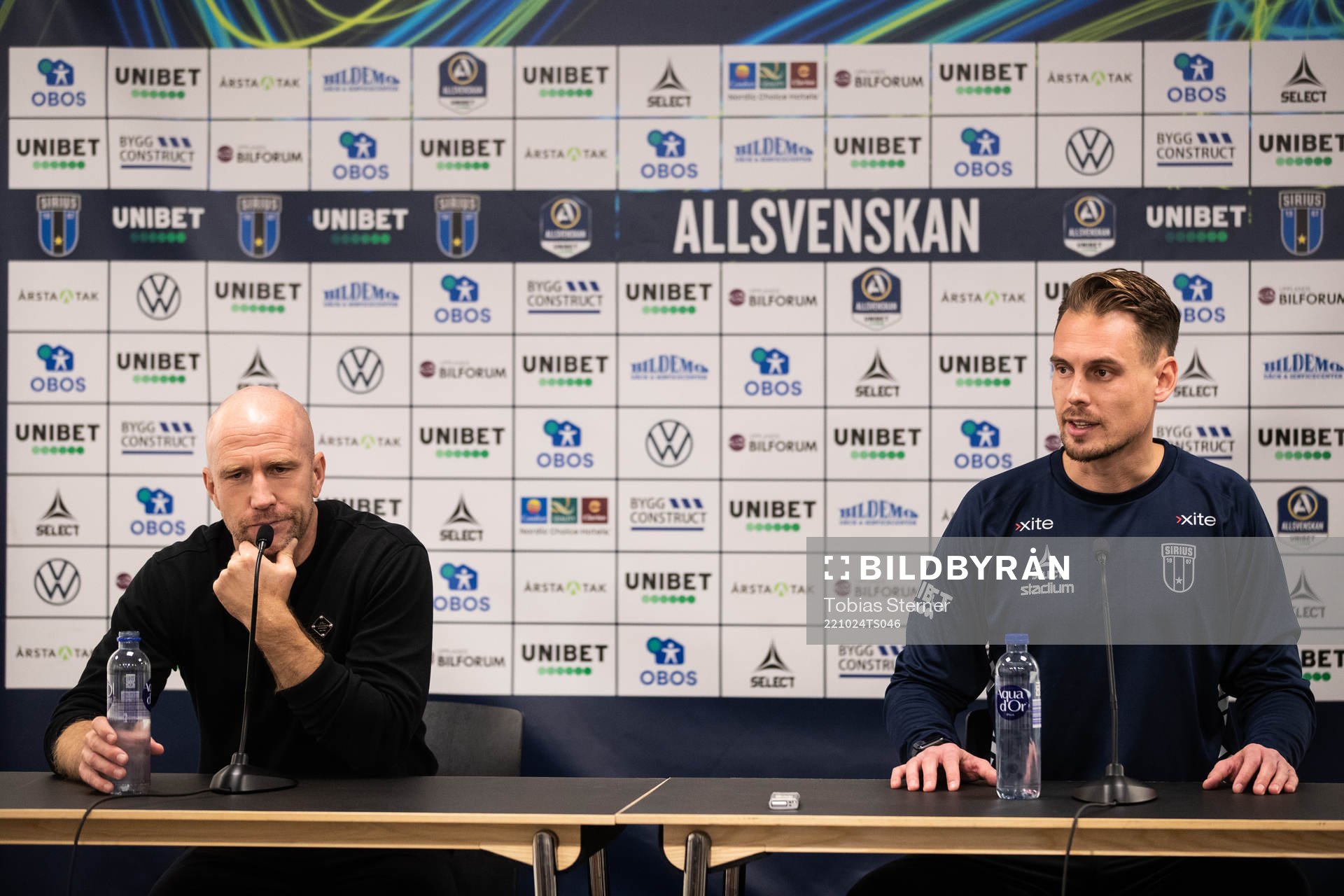 Kalmars tränare Henrik Rydström och Sirius tränare