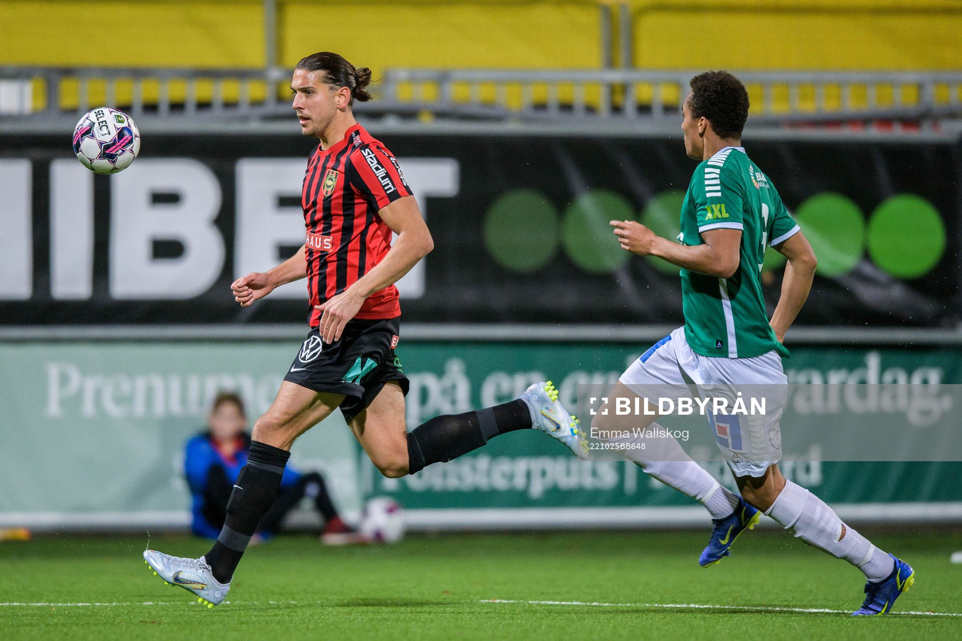 Brommapojkarnas Nikola Vasic och Brages Eirik Asante Gayi