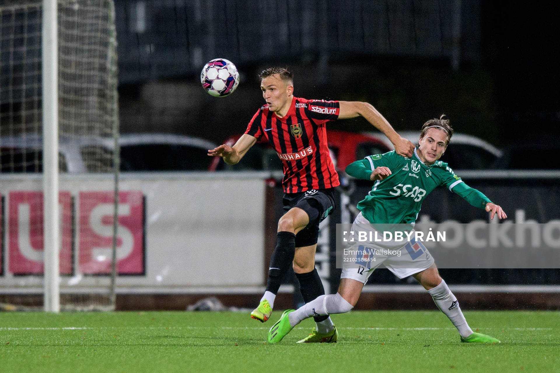 Brommapojkarnas Oscar Krusnell och Brages Johan Arvidsson