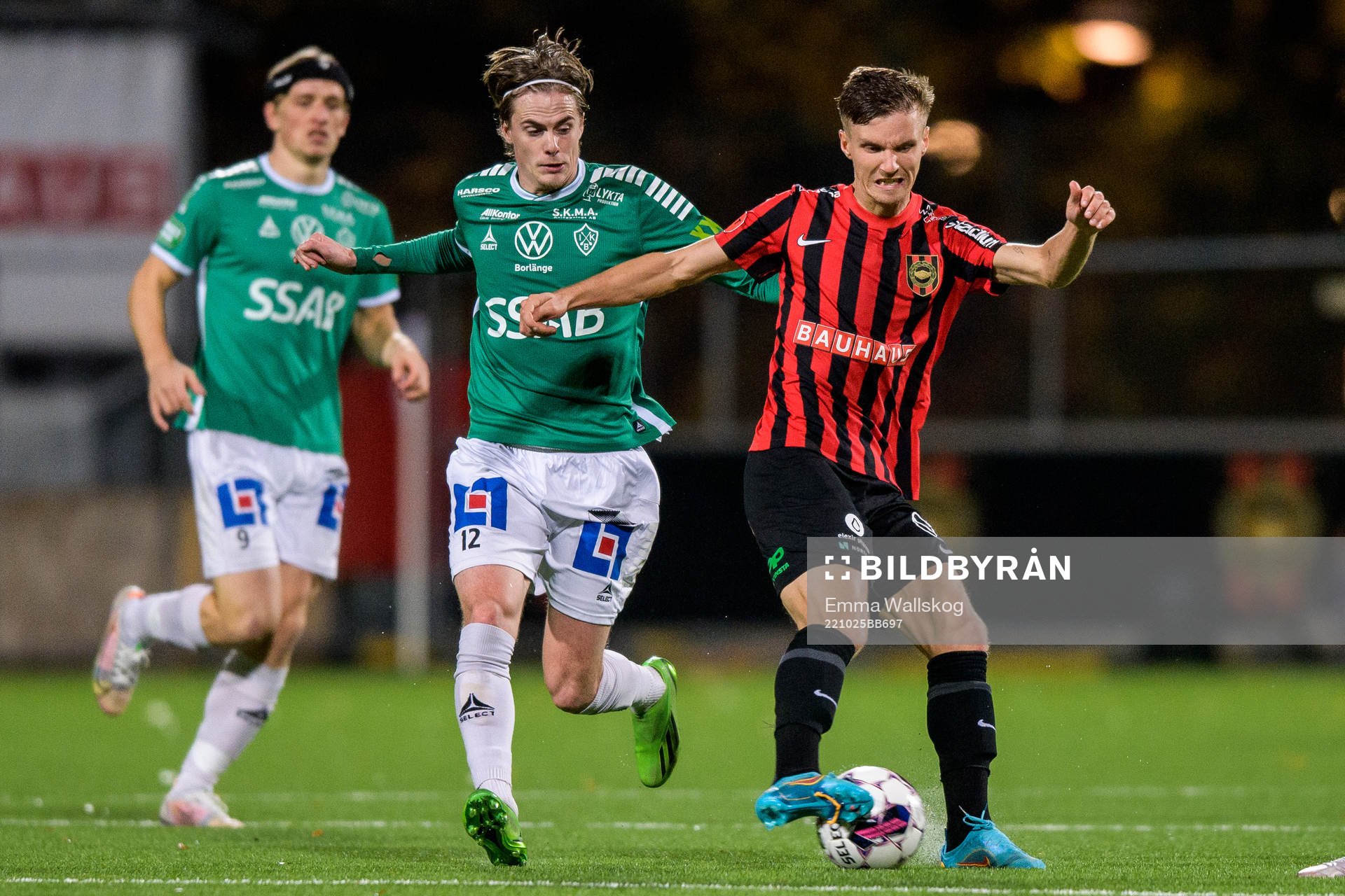 Brages Johan Arvidsson och Brommapojkarnas Samuel Leach Holm