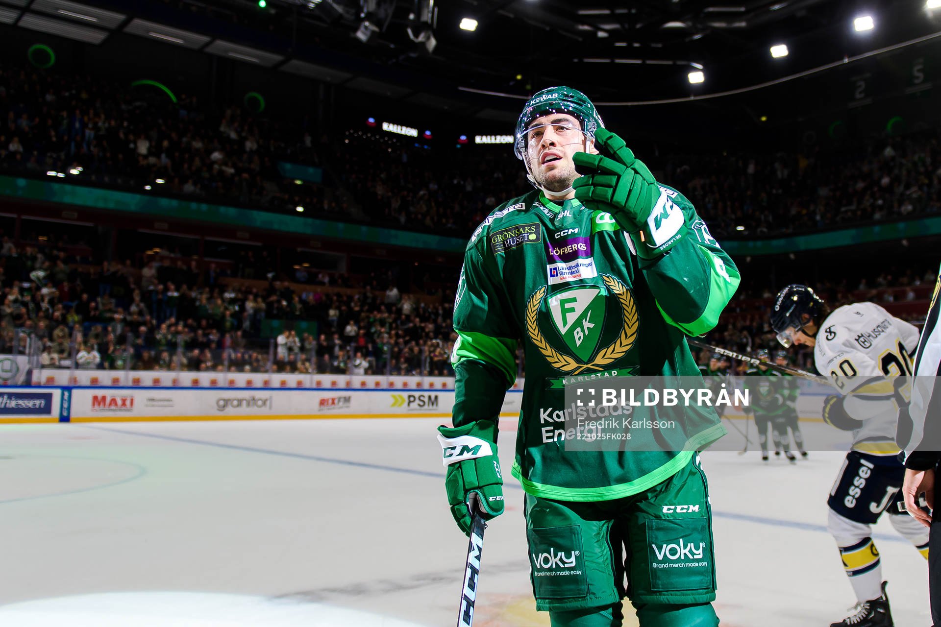 Färjestads Remi Elie jublar