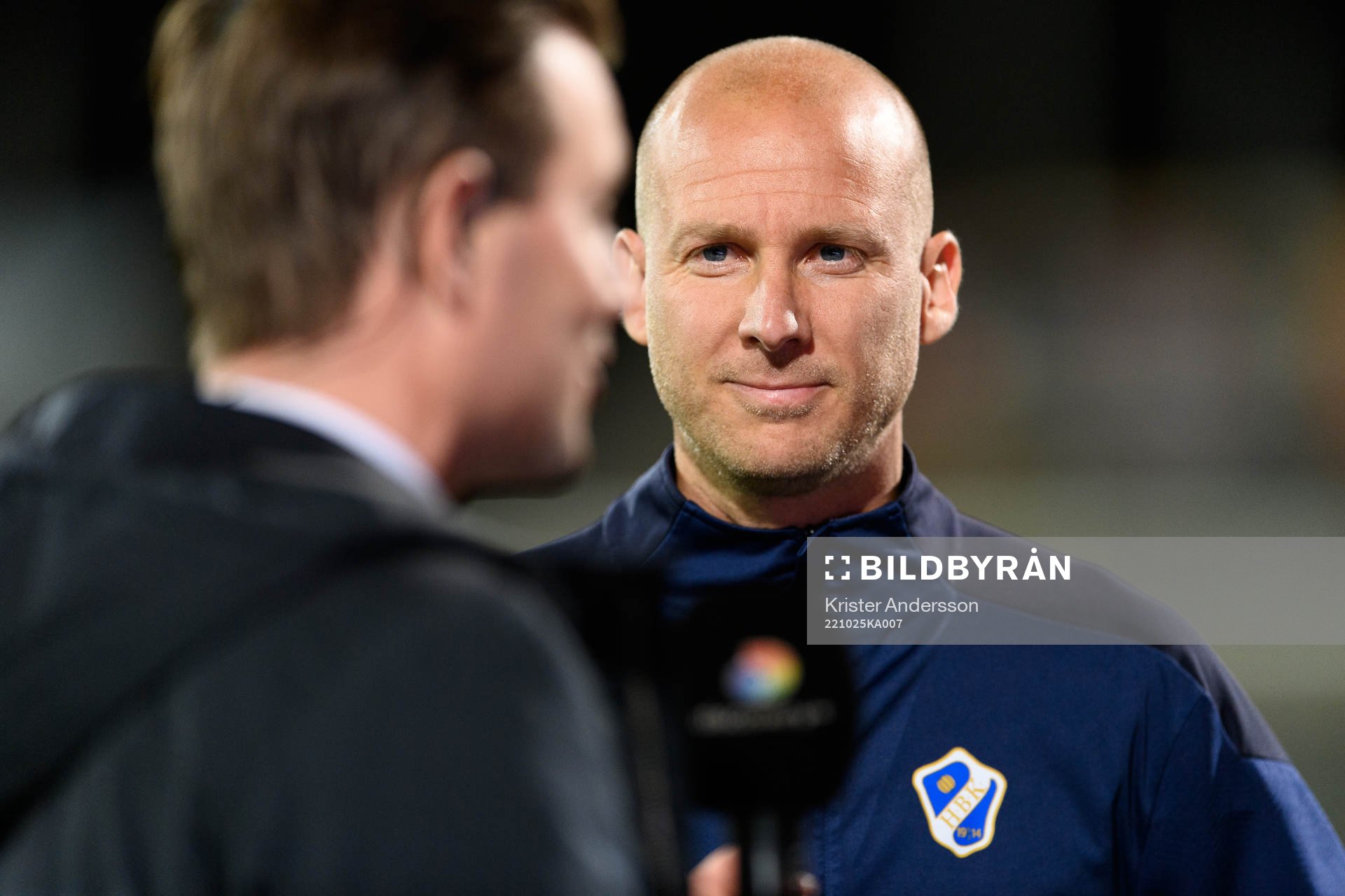 Halmstads Andreas Johansson före fotbollsmatchen i