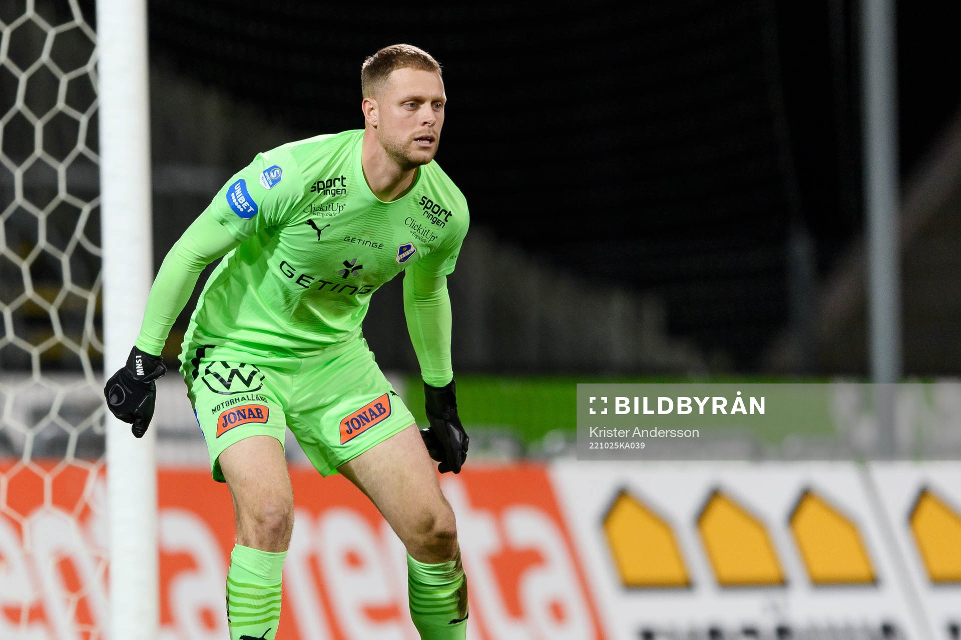Halmstads målvakt Malkolm Nilsson Säfqvist