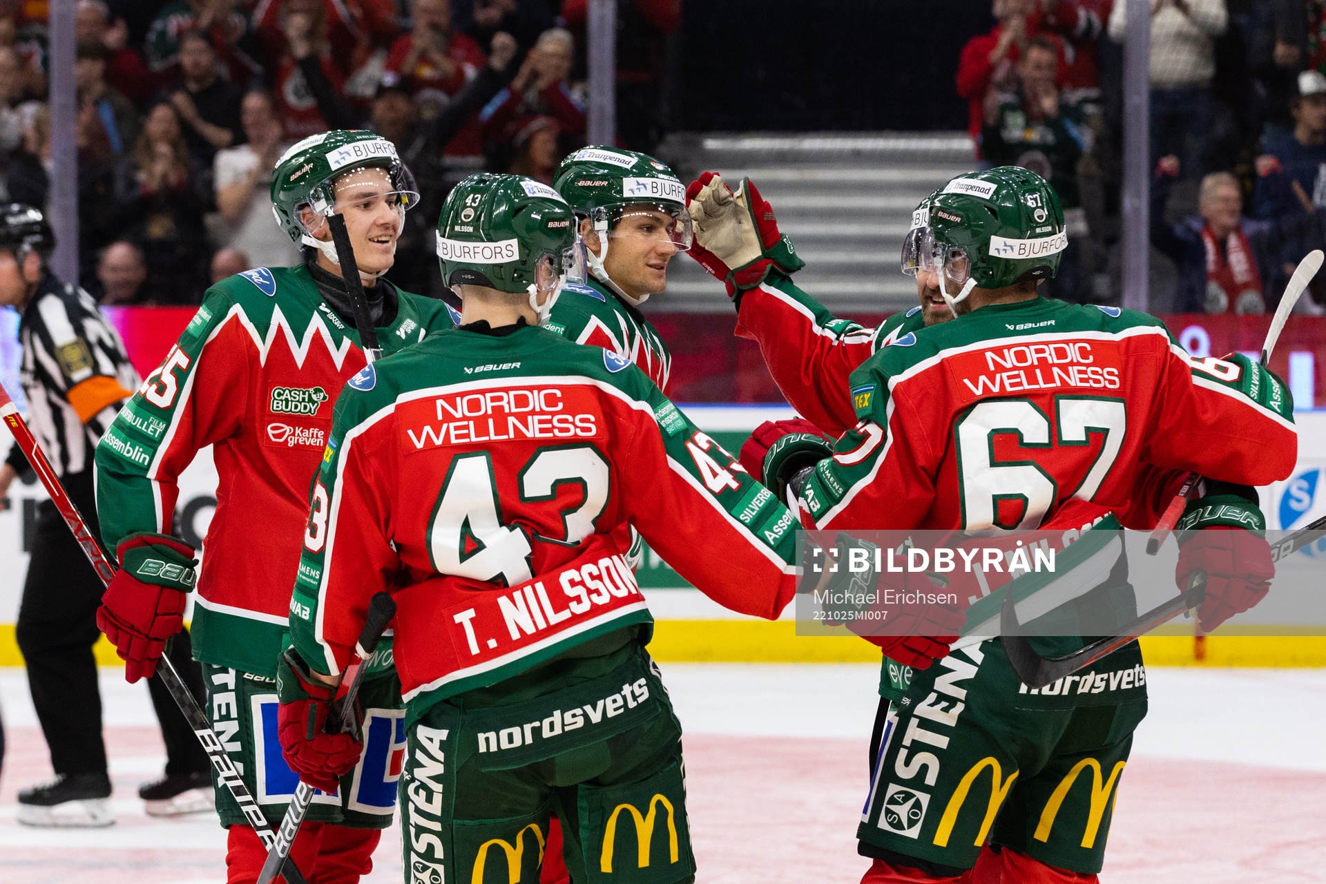 Frölundas Jacob Nilsson jublar