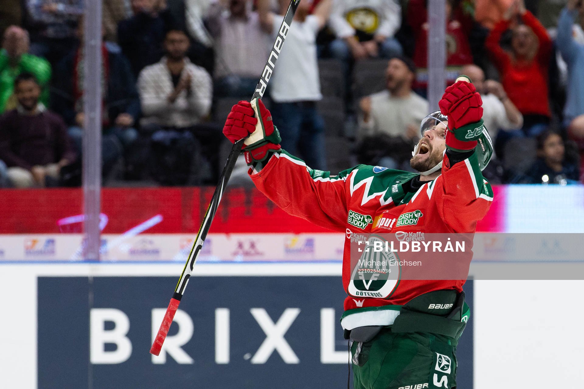 Frölundas Jan Mursak jublar