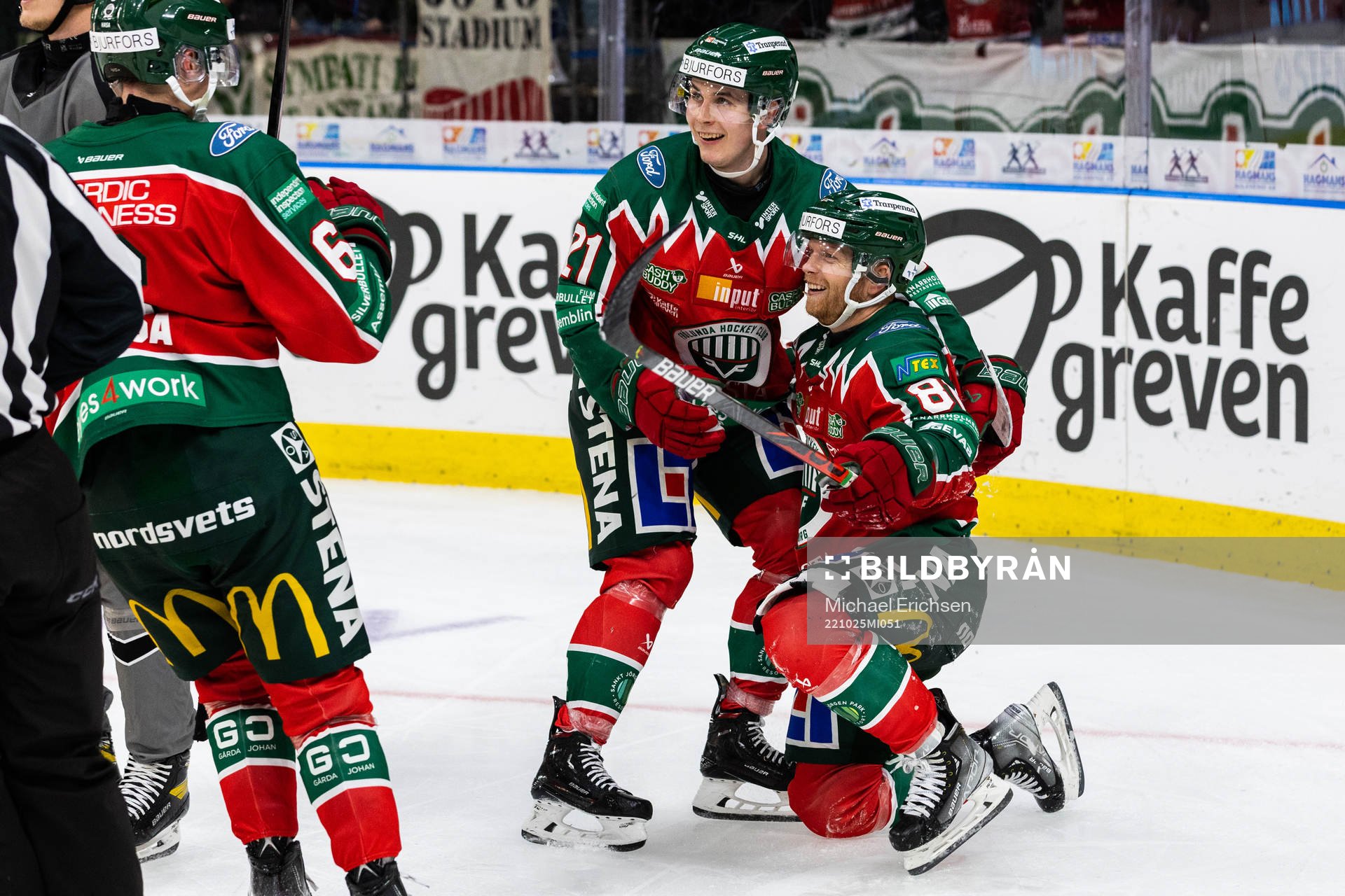 Frölundas Ryan Lasch jublar