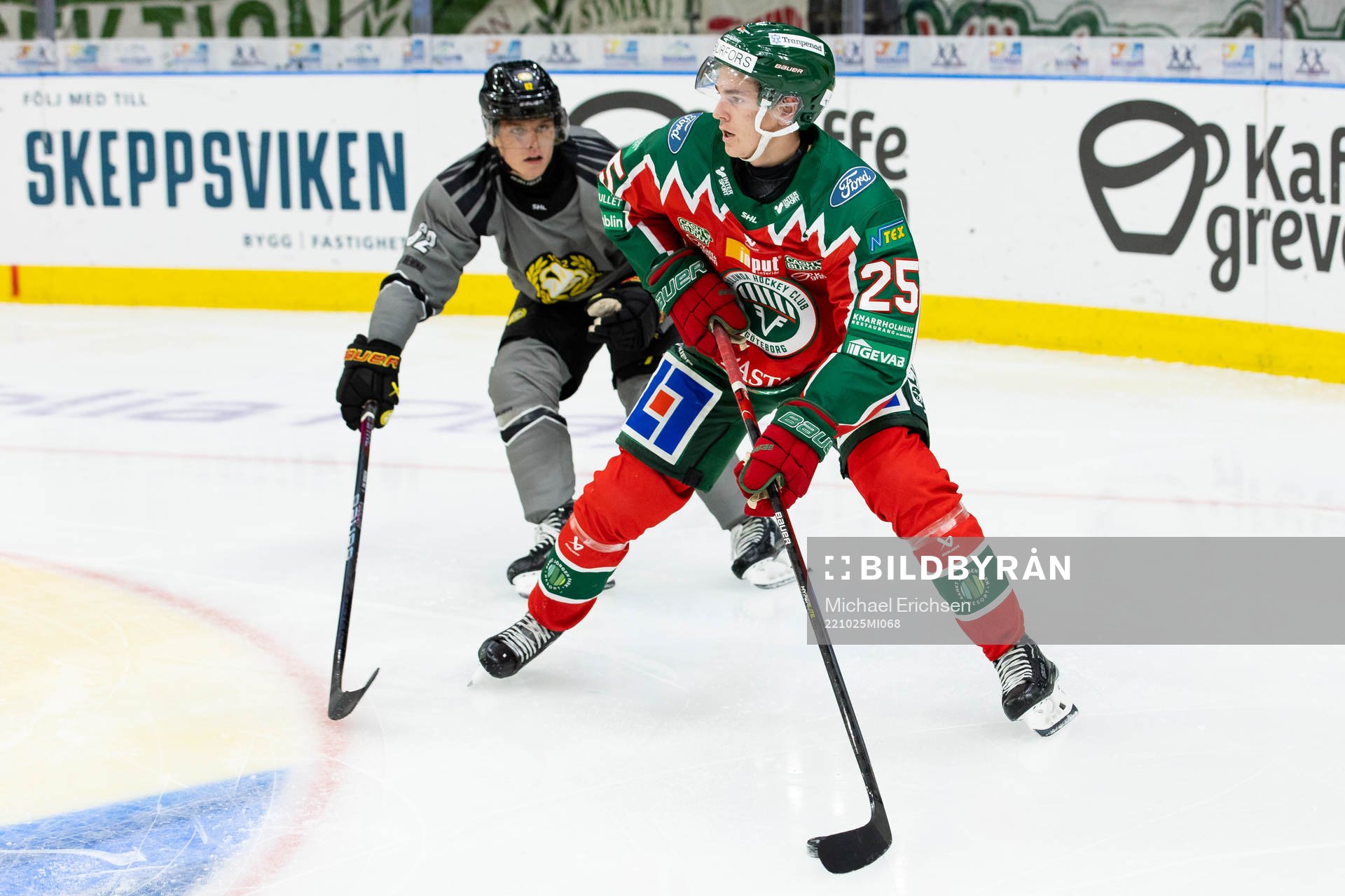 Frölundas Pontus Johansson och Brynäs Tom Hedberg