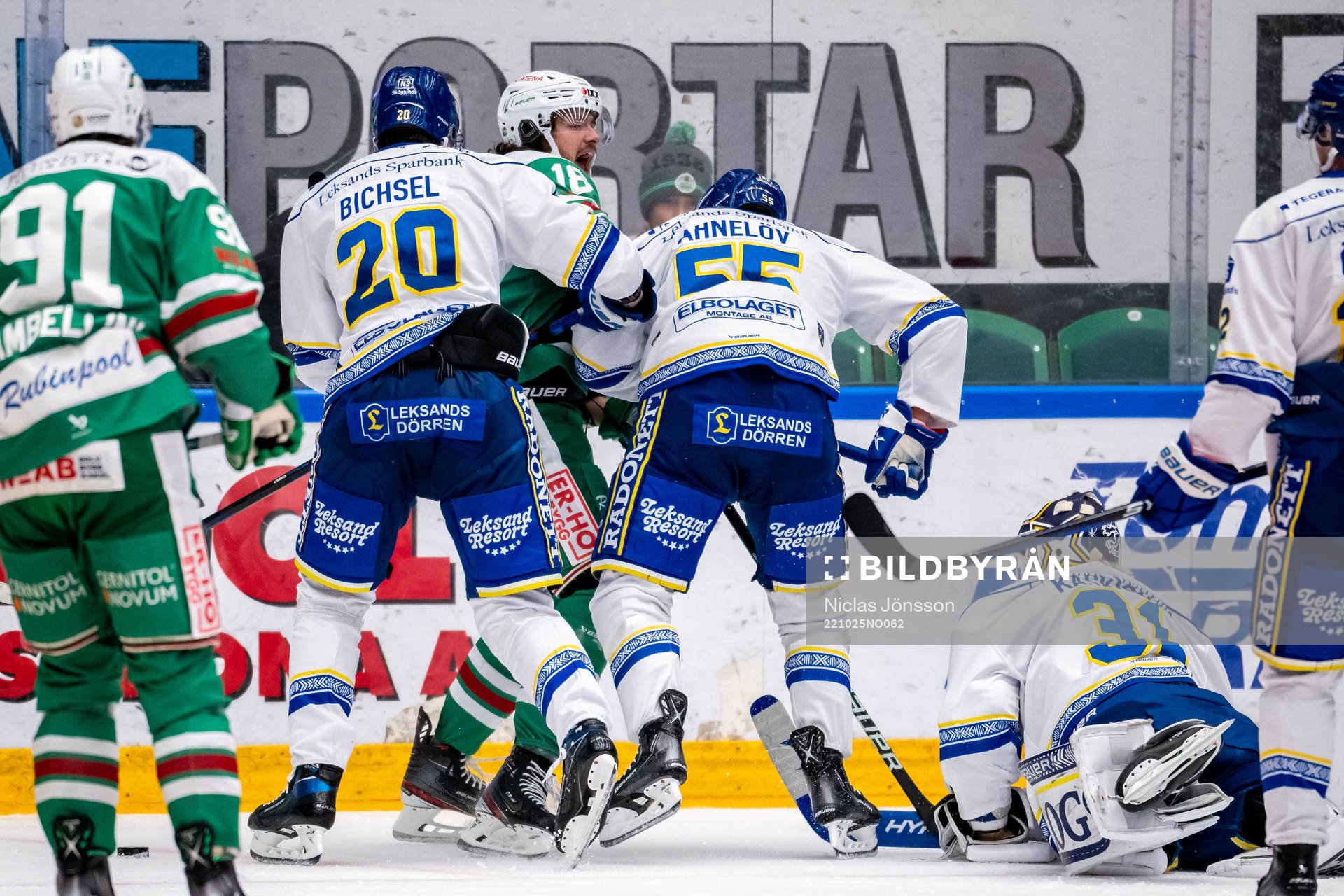 Leksands Lian Bichsel, Jonas Ahnelöv kamp med Rögles