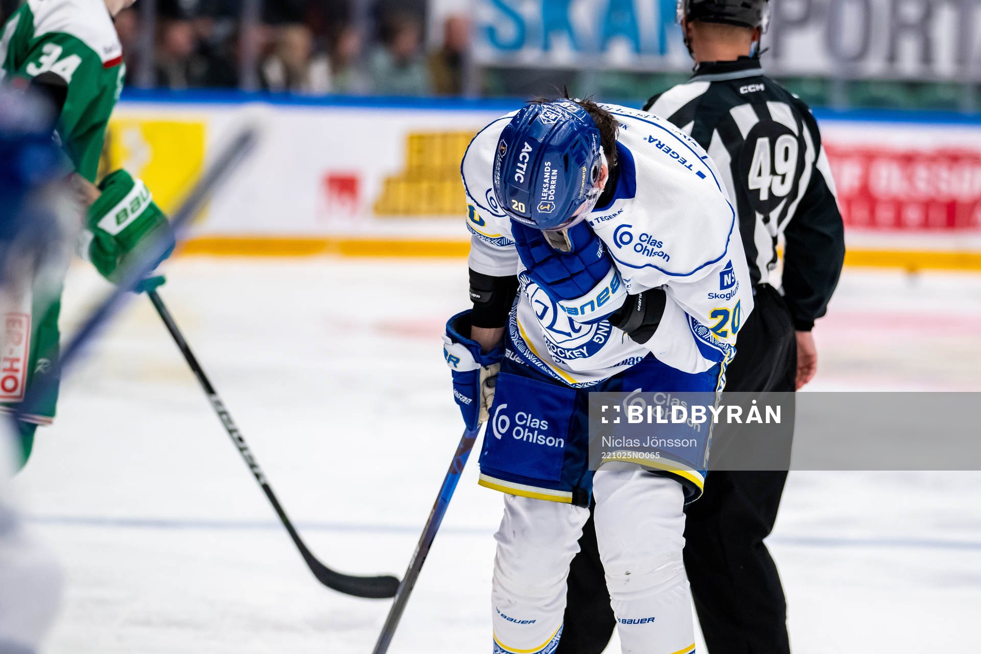 Leksands Lian Bichsel  har ont