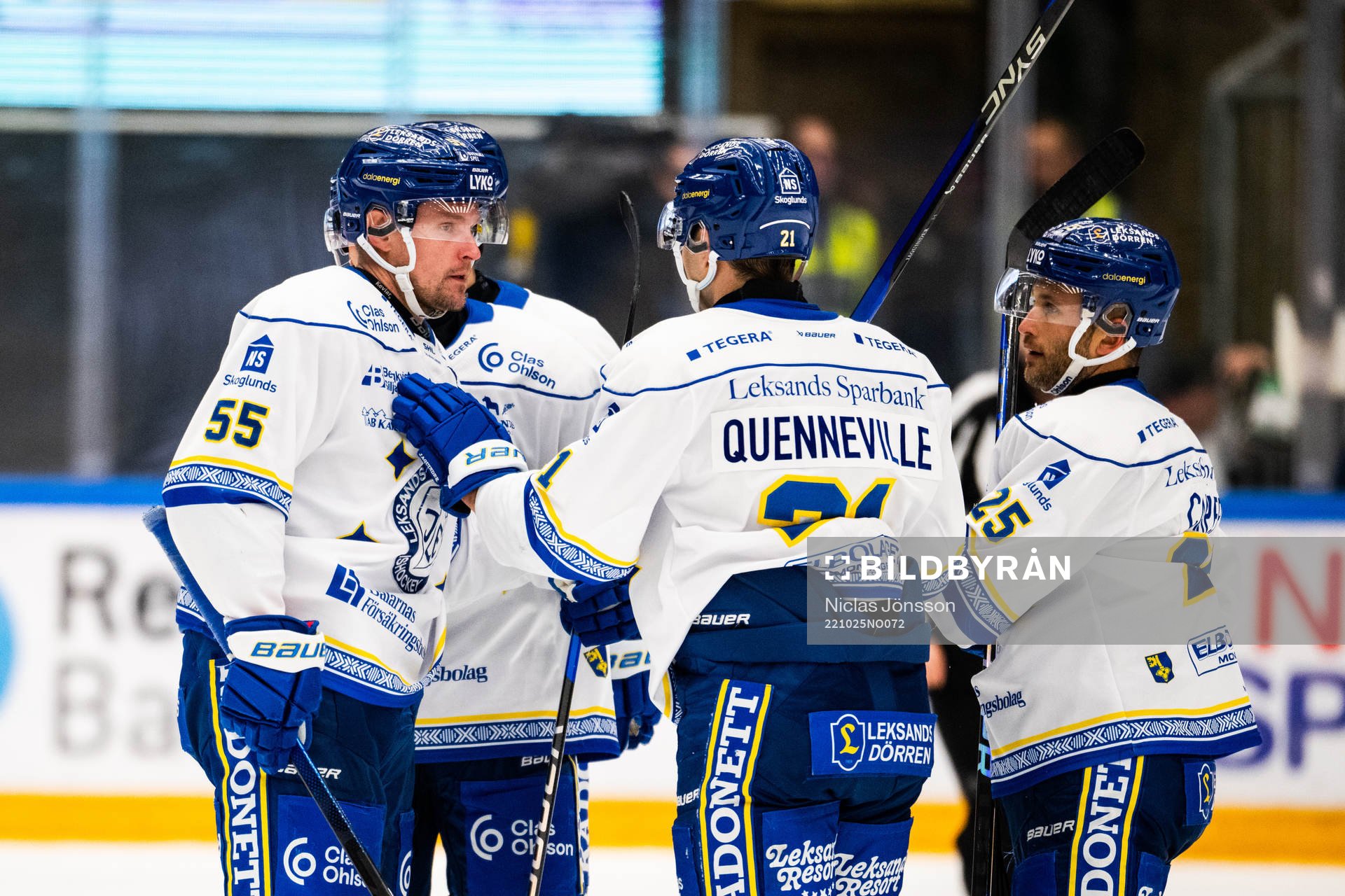 Leksands Jonas Ahnelöv jublar