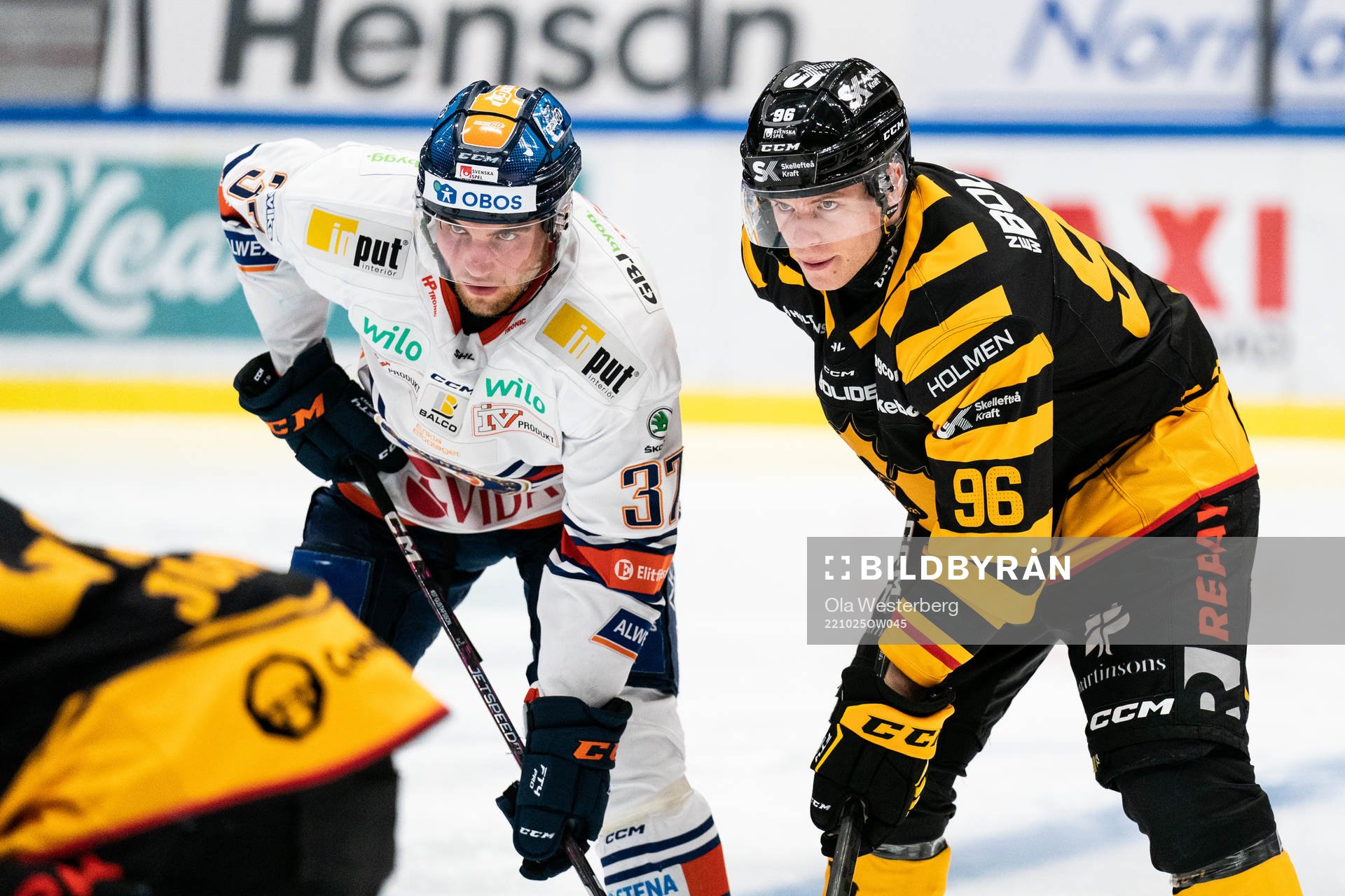 Växjös Glenn Gustafsson och Skellefteås Rickard Hugg