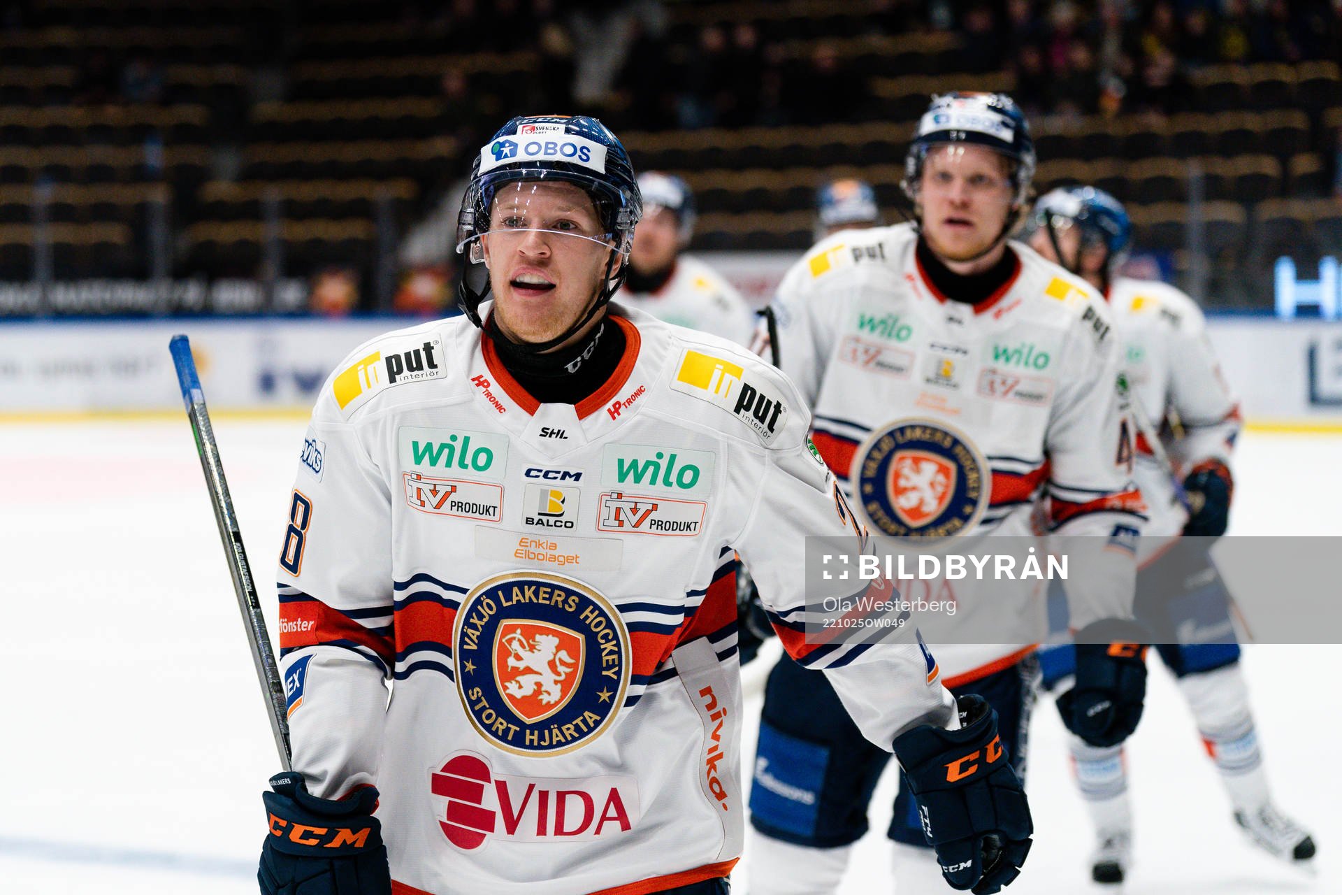 Växjös Hugo Gustafsson jublar