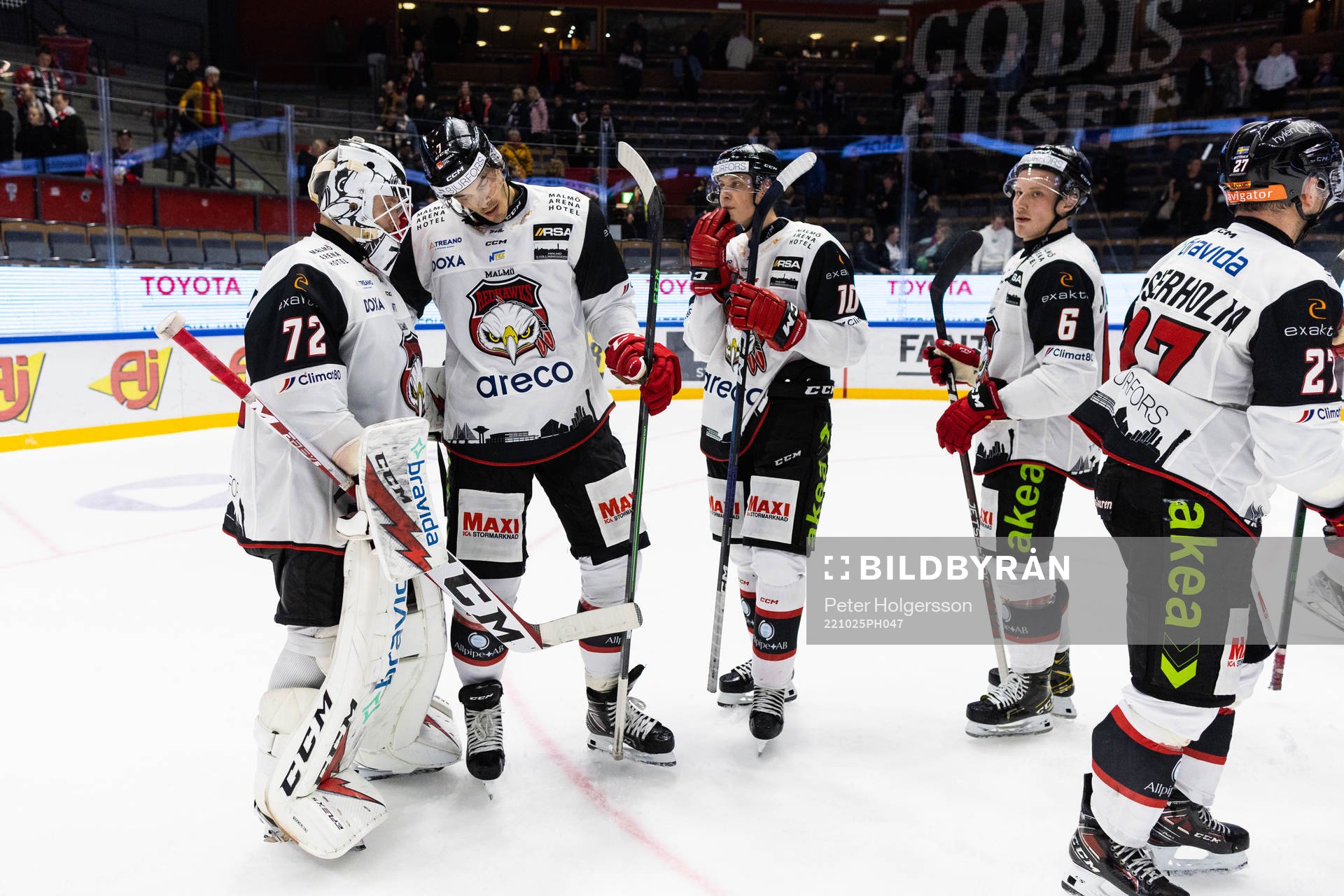 Malmö Redhawks målvakt Daniel Marmenlind och Oliver
