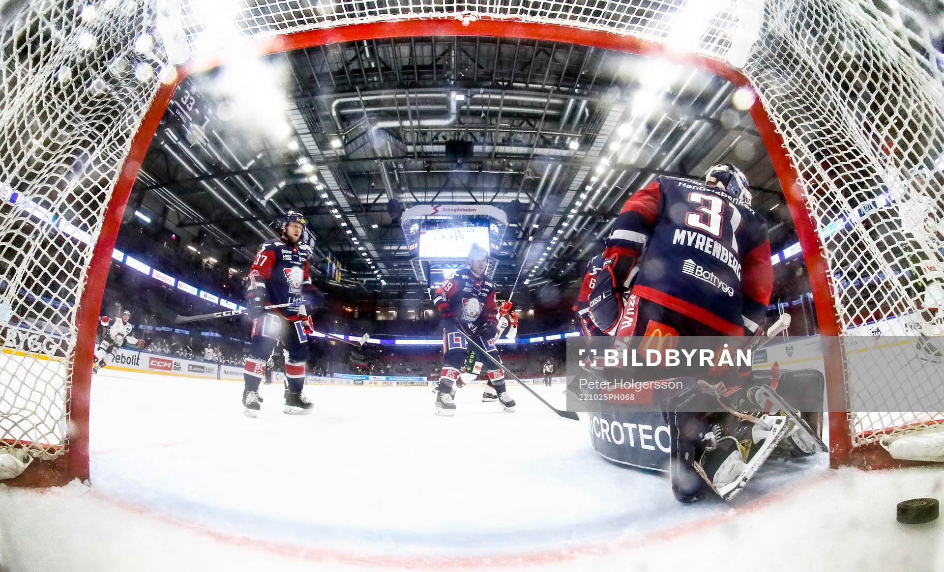 Mål av Malmö Redhawks förbi Linköpings målvakt Jesper