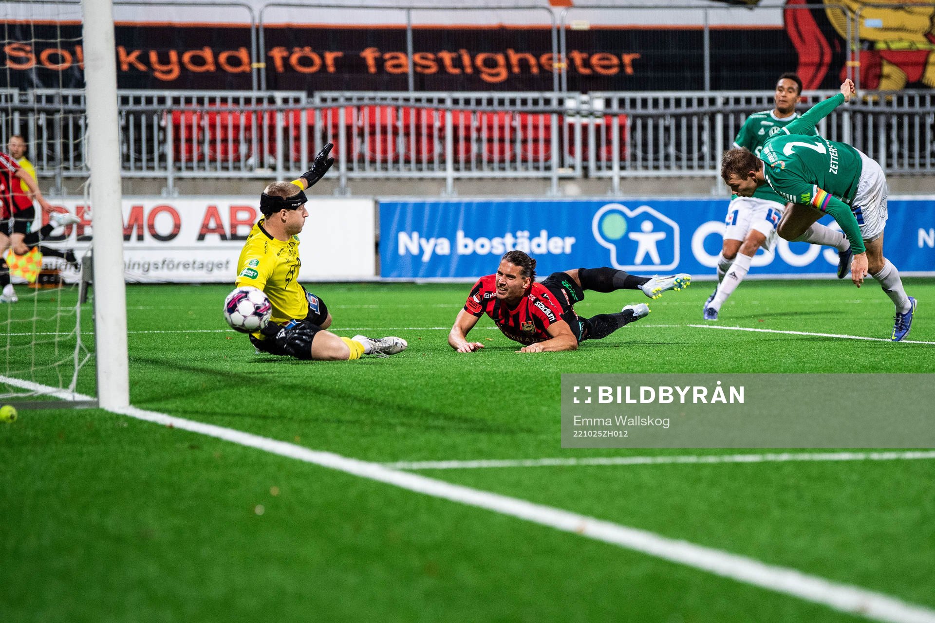 Amadeus Sögaardunder fotbollsmatchen i Superettan mellan