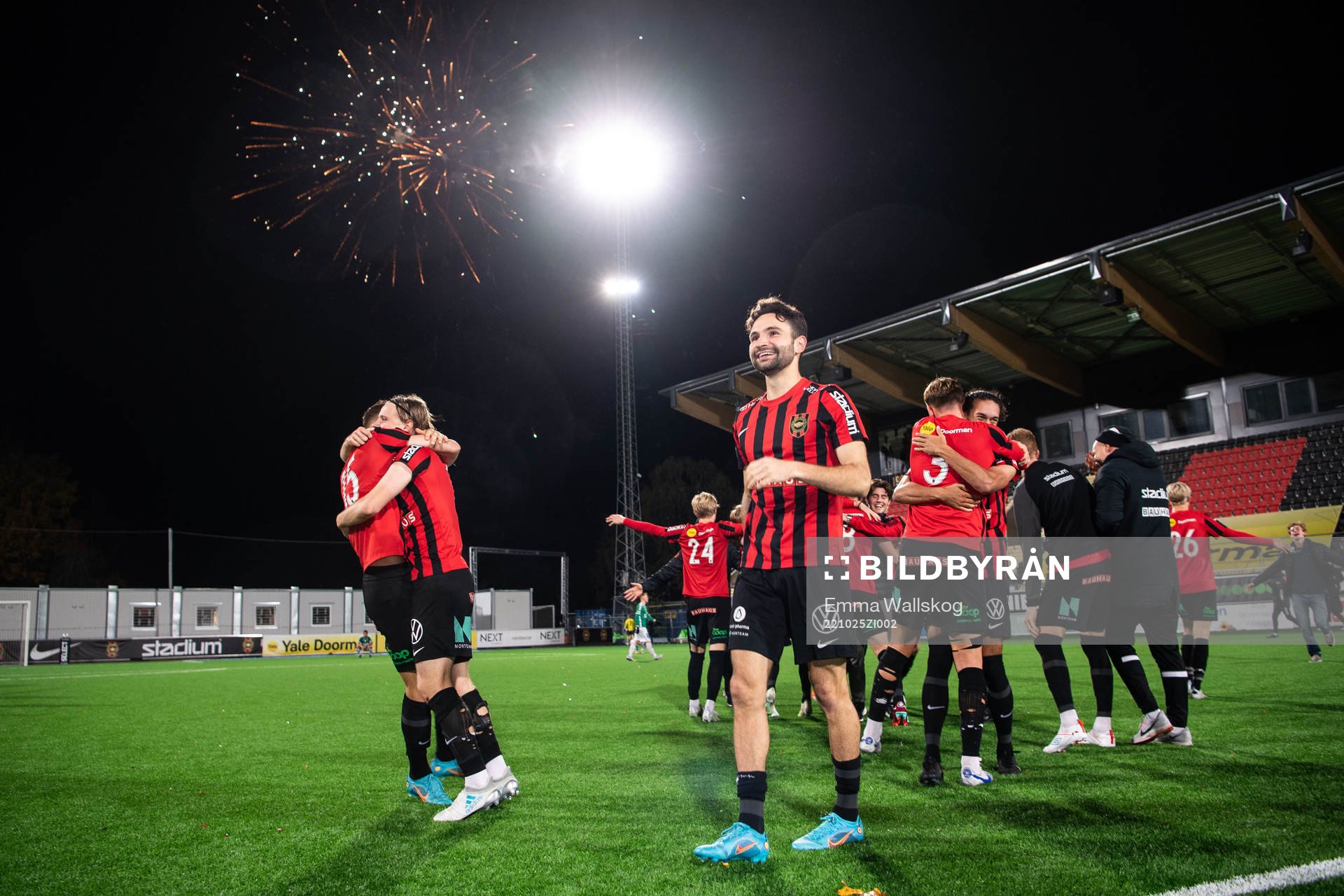 Brommapojkarnas Oscar Pettersson, Samuel Leach Holm och