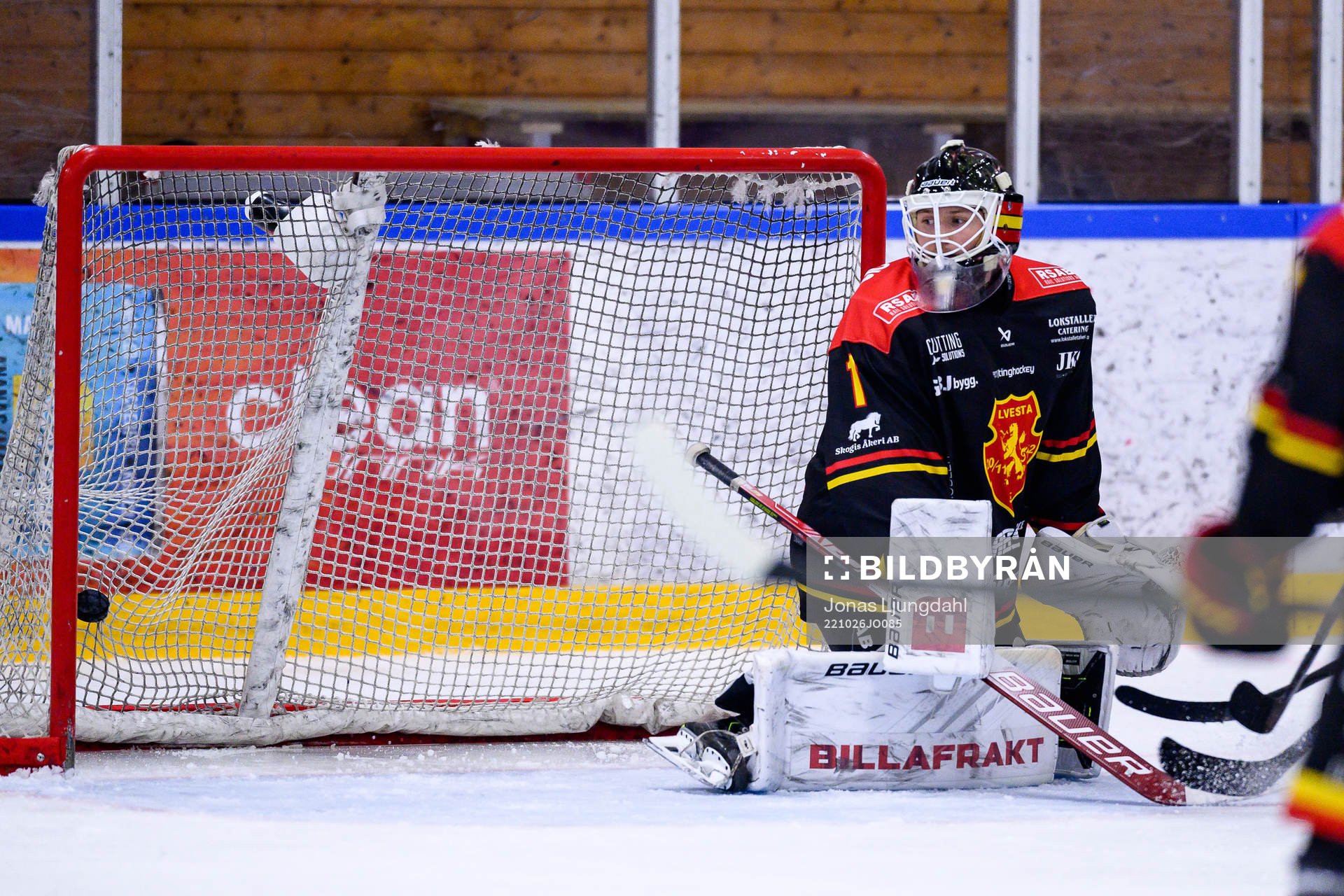 Alvestas målvakt Isak Andersson när Nässjö gör mål 1-1
