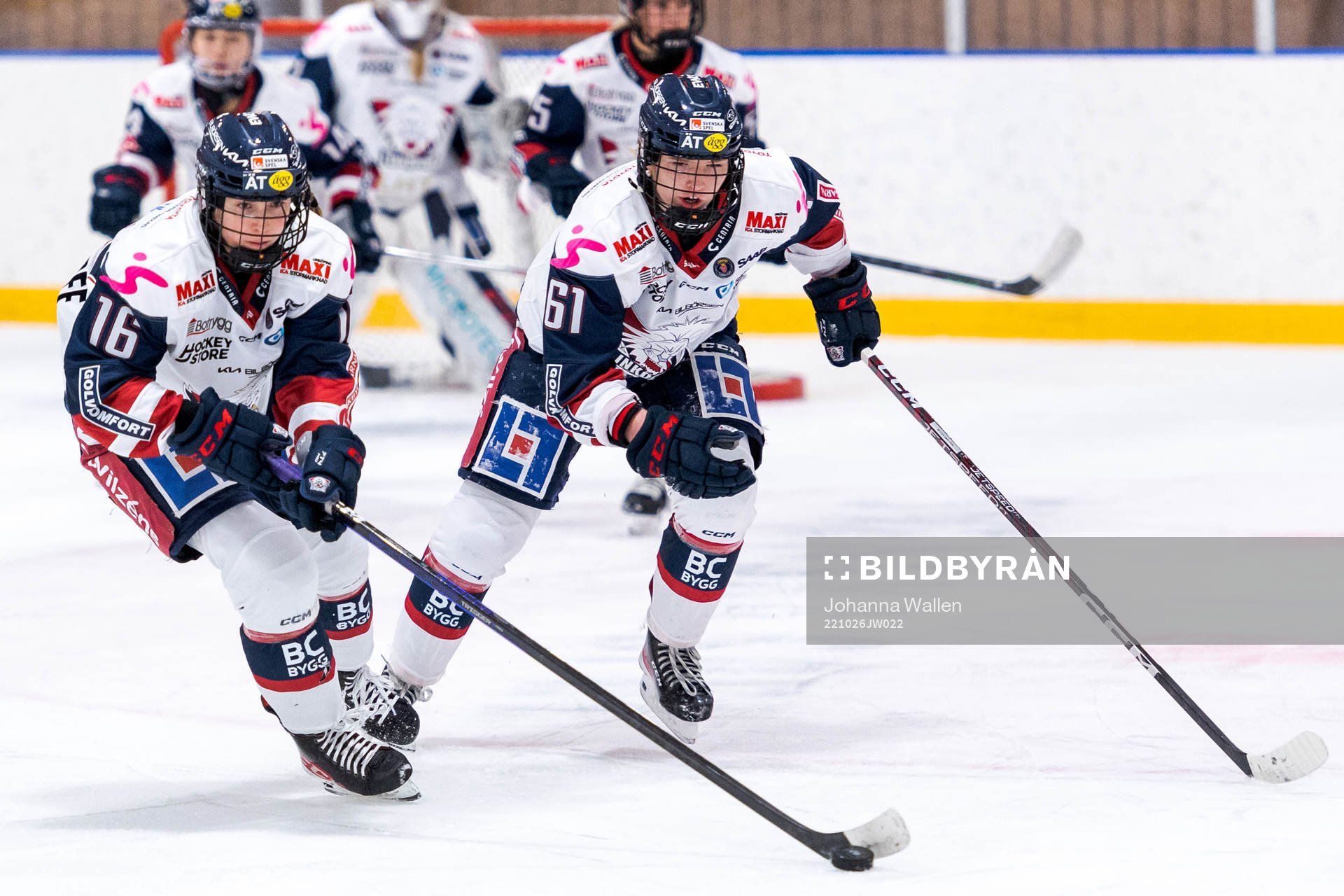 Linköpings Marthe Brunvold och Solveig Gisler