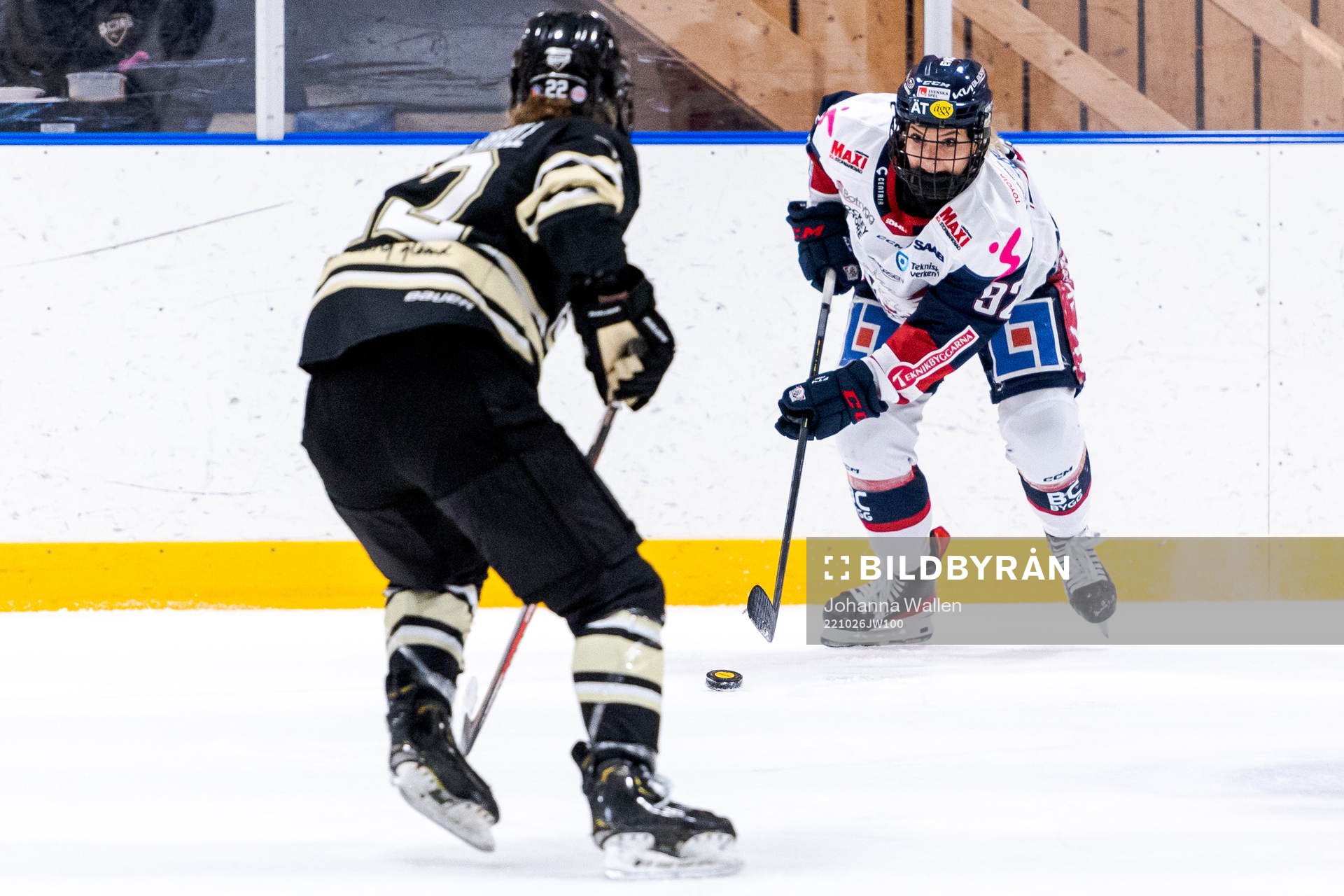 SDEs Hannah Clayton Carroll och Linköpings Mallory Rushton