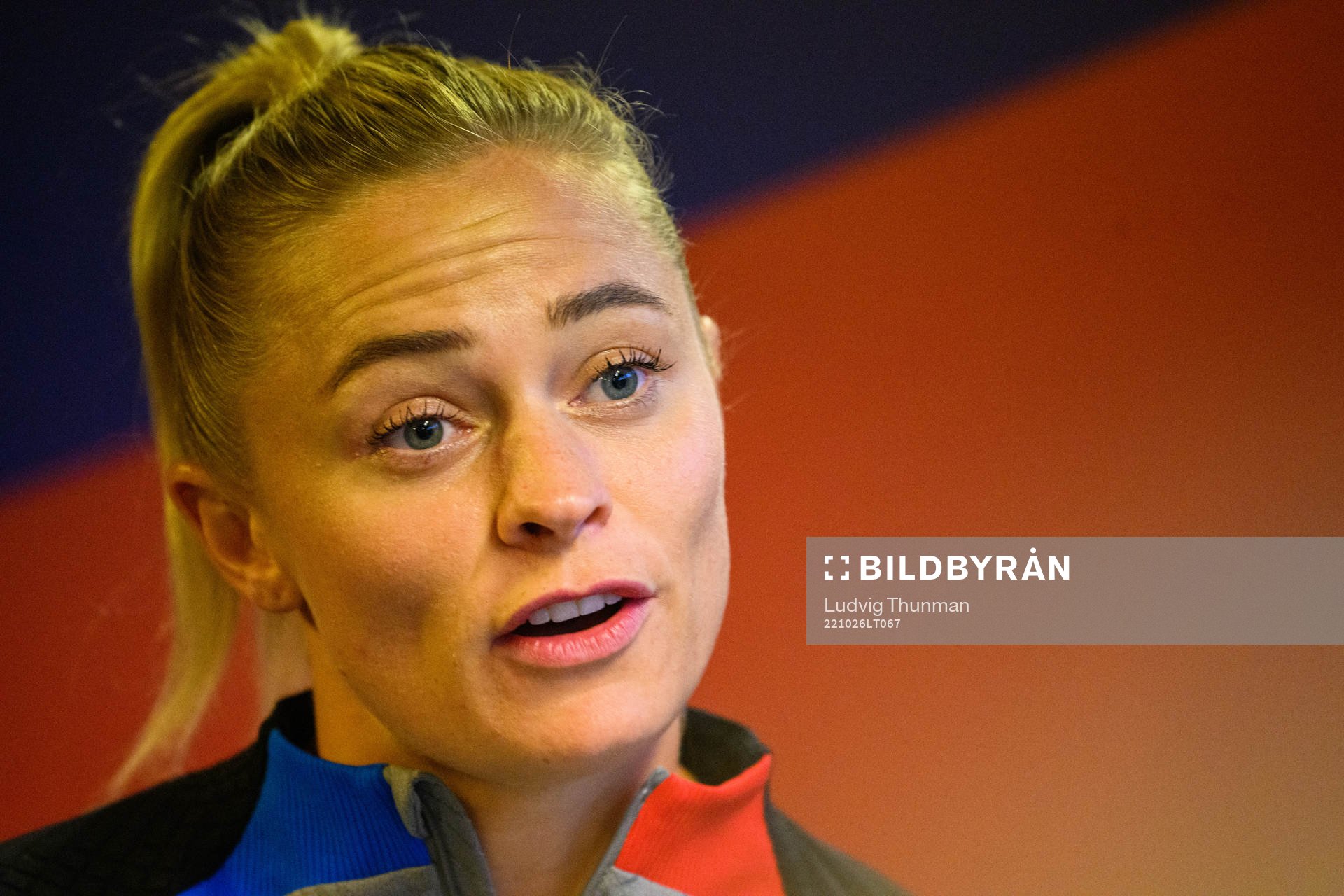 Fridolina Rolfö during a press conference with Barcelona on October 26, 2022 in Barcelona. 