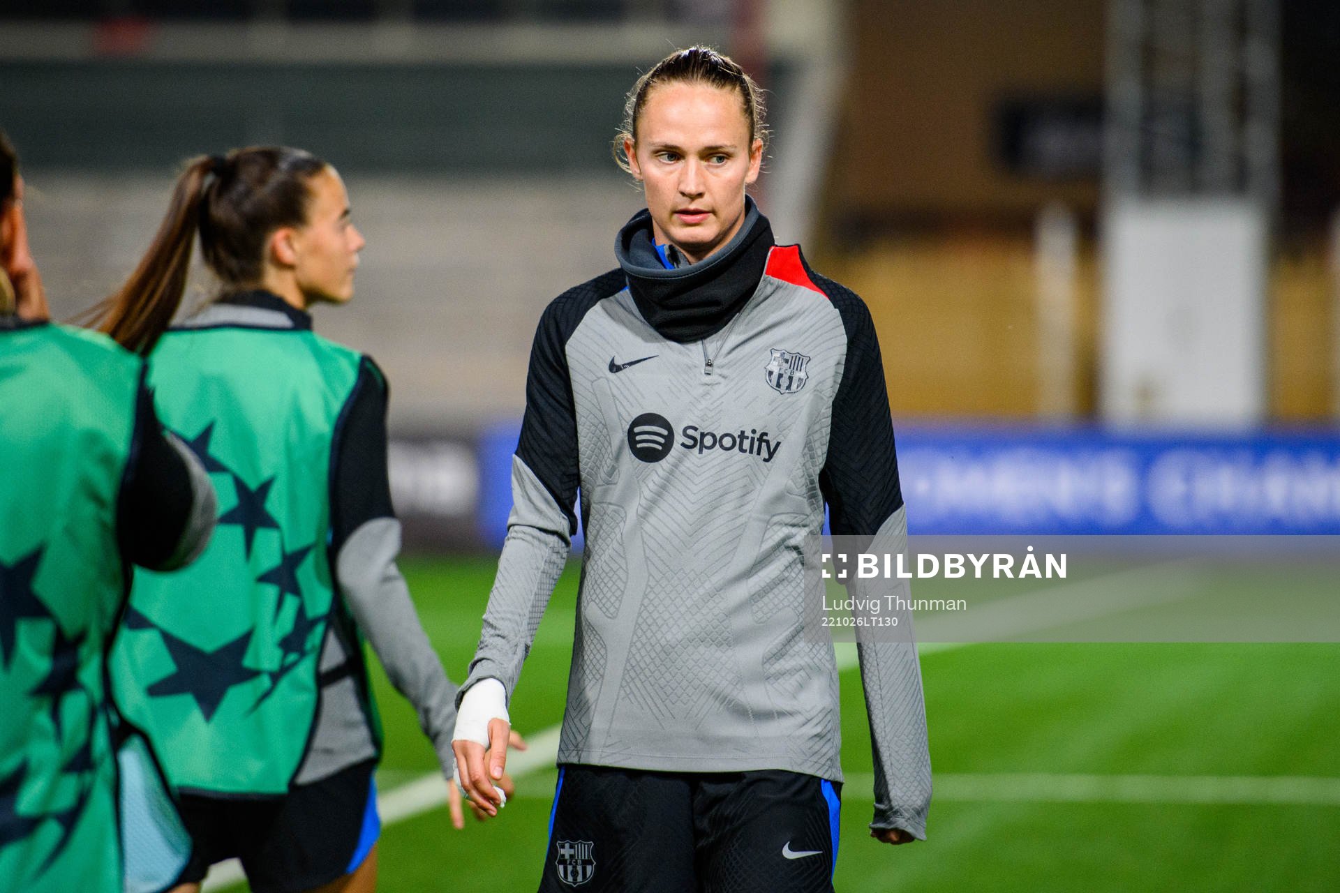Caroline Graham Hansen during a training session with Barcelona on October 26, 2022 in Malmö. 