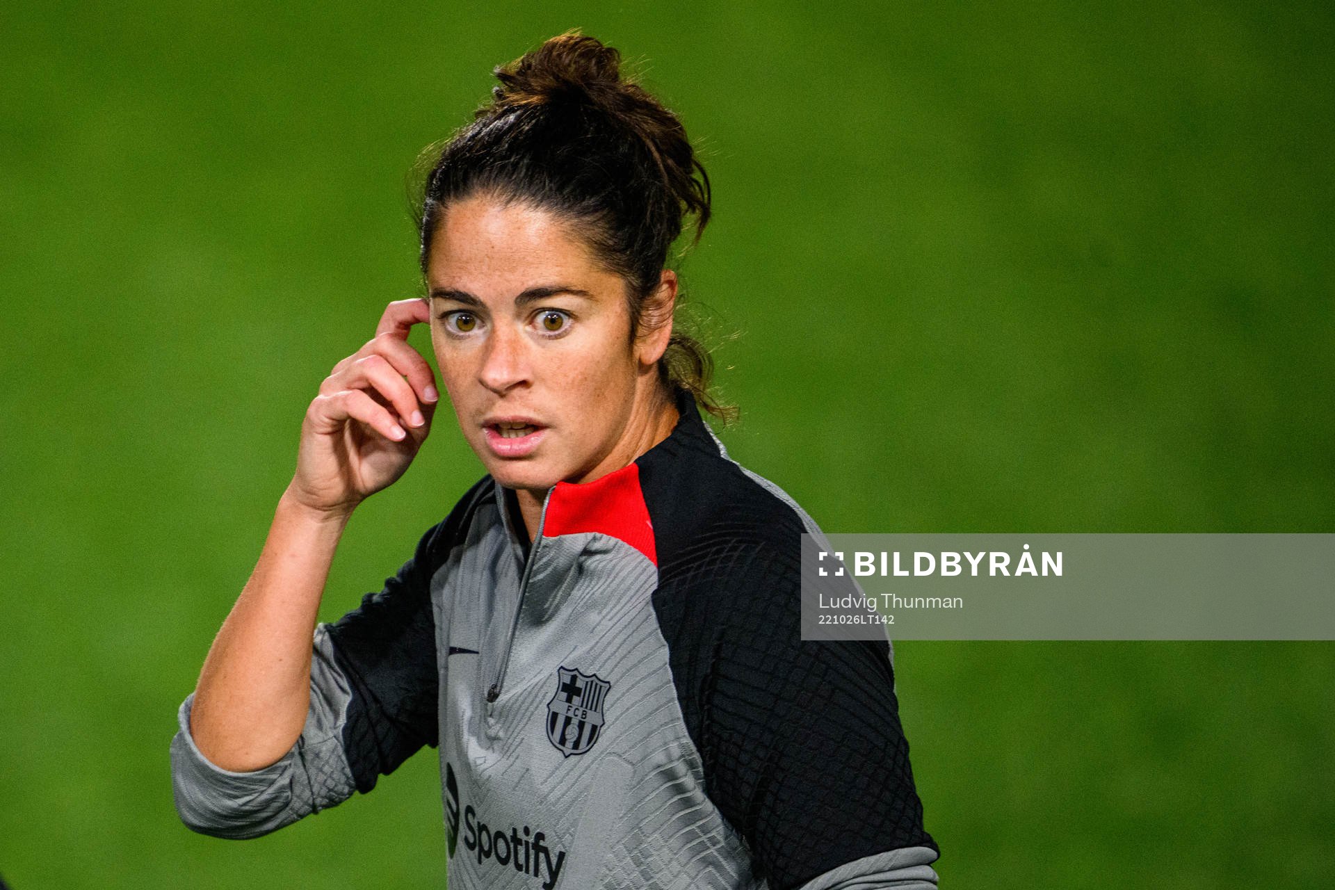 Marta Torrejon during a training session with Barcelona on October 26, 2022 in Malmö. 