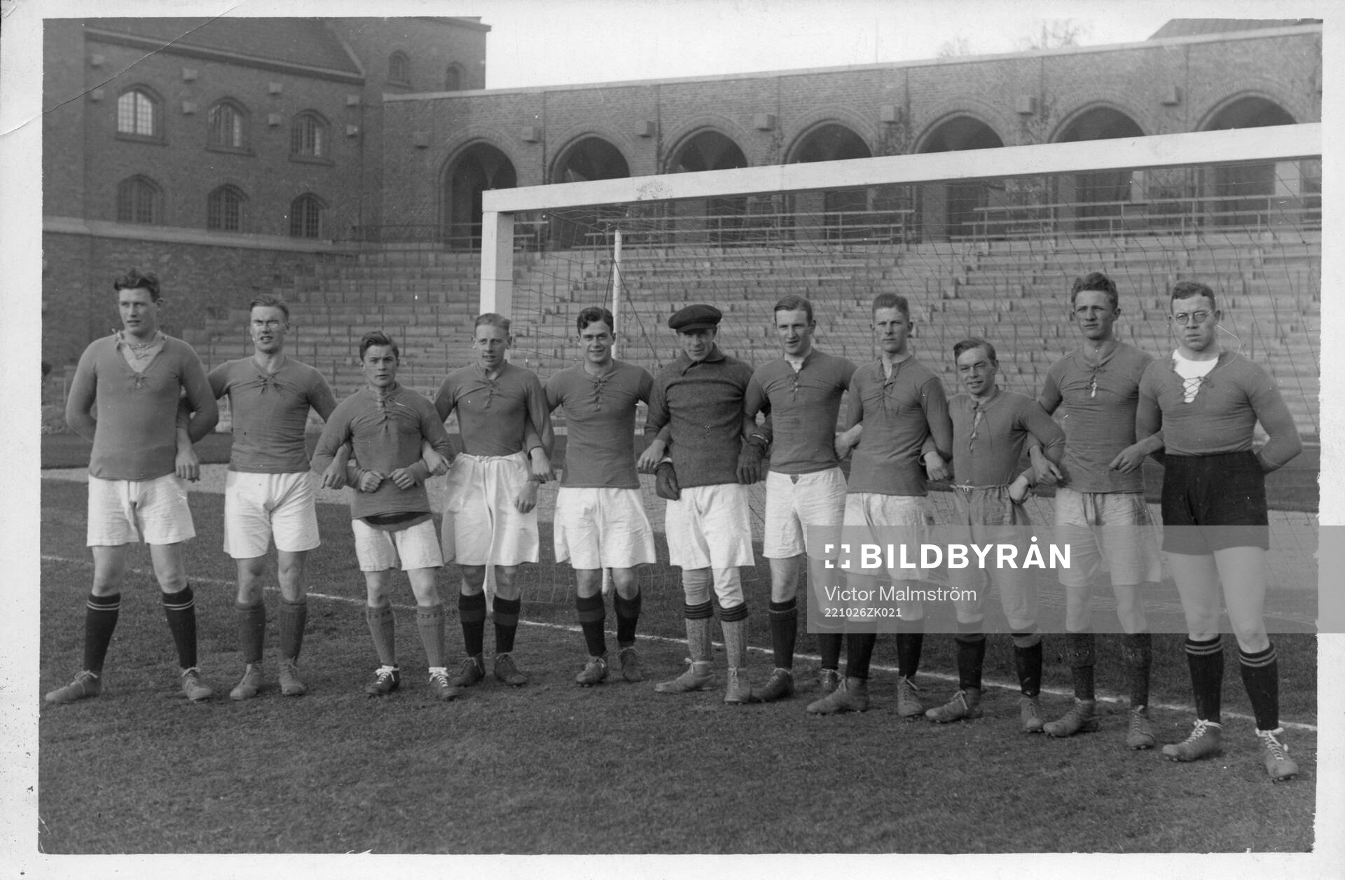 Fotboll, Handelshögskolans lag. 26 oktober 1922