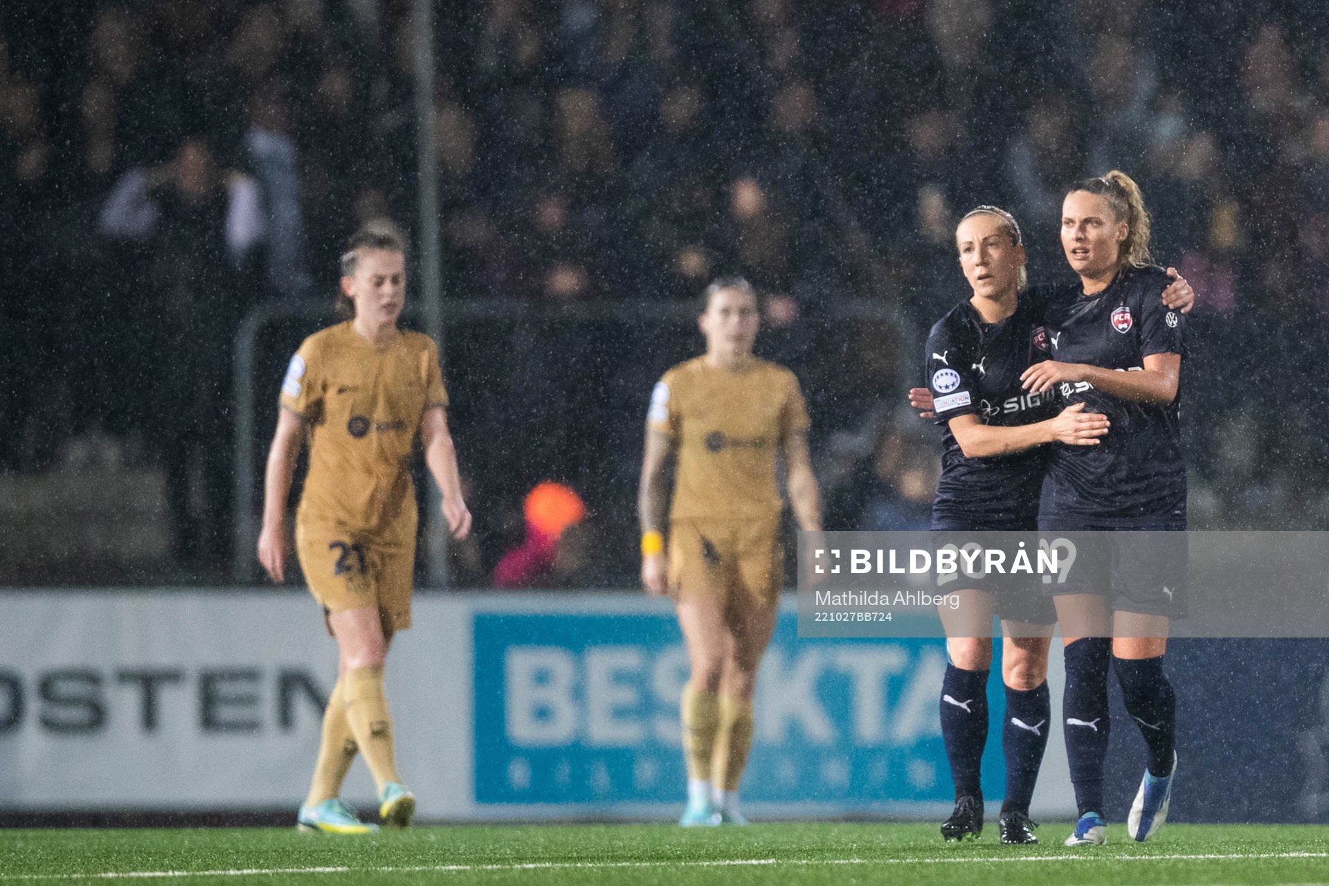 Olivia Holdt of FC Rosengård celebrates