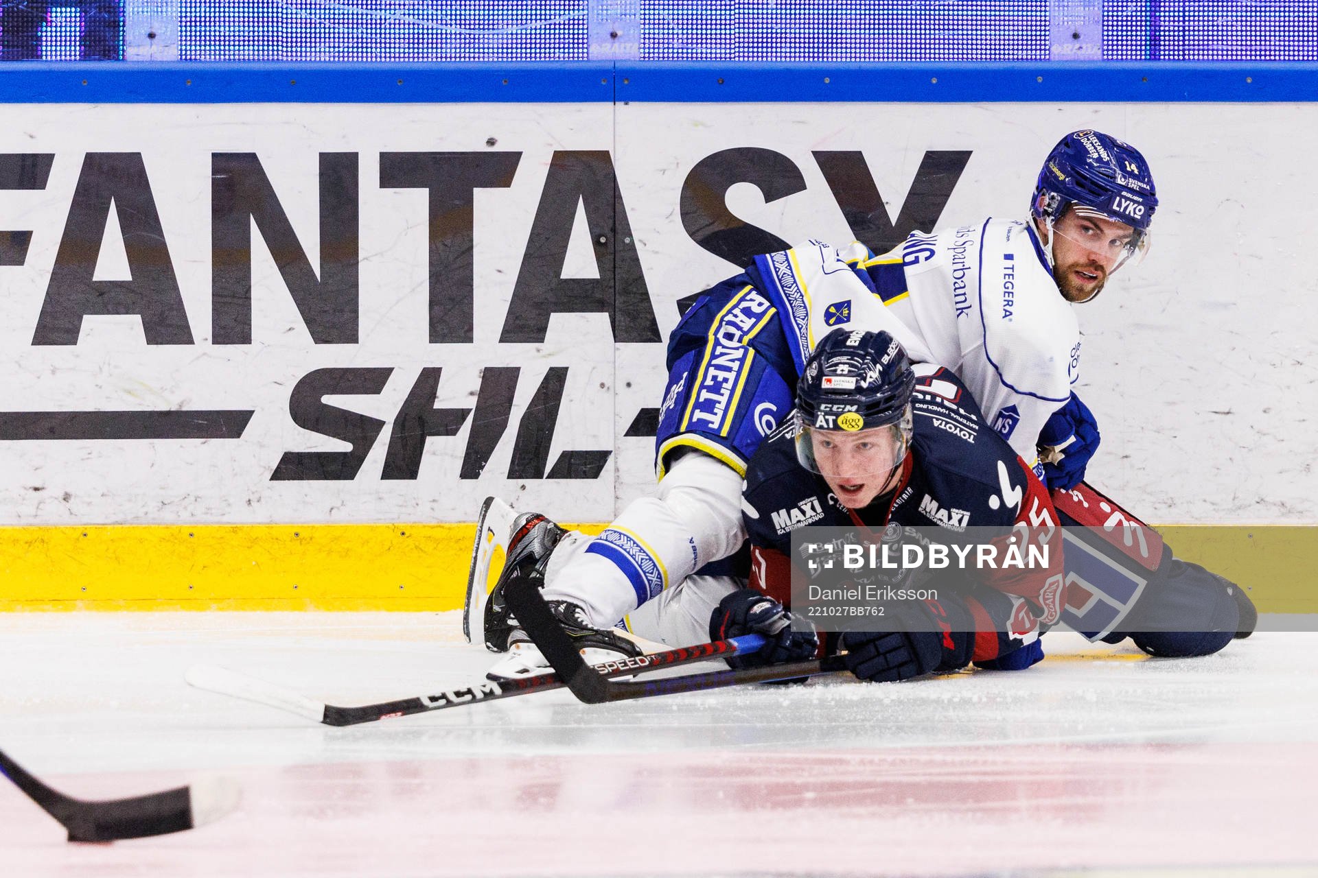 Leksands Oskar Lang och Linköpings Filip Bystedt