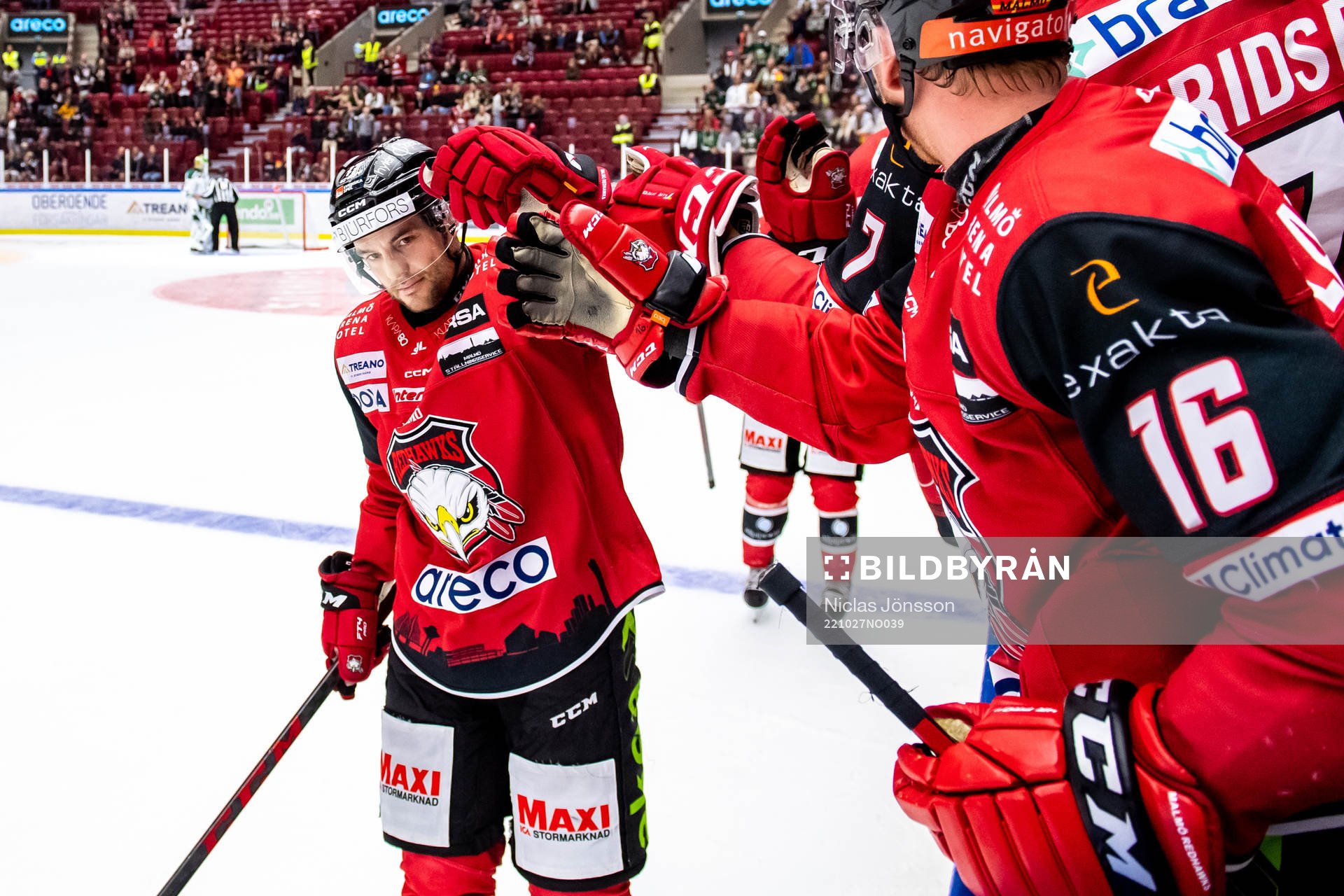 Malmö Redhawks Pathrik Westerholm  jublar