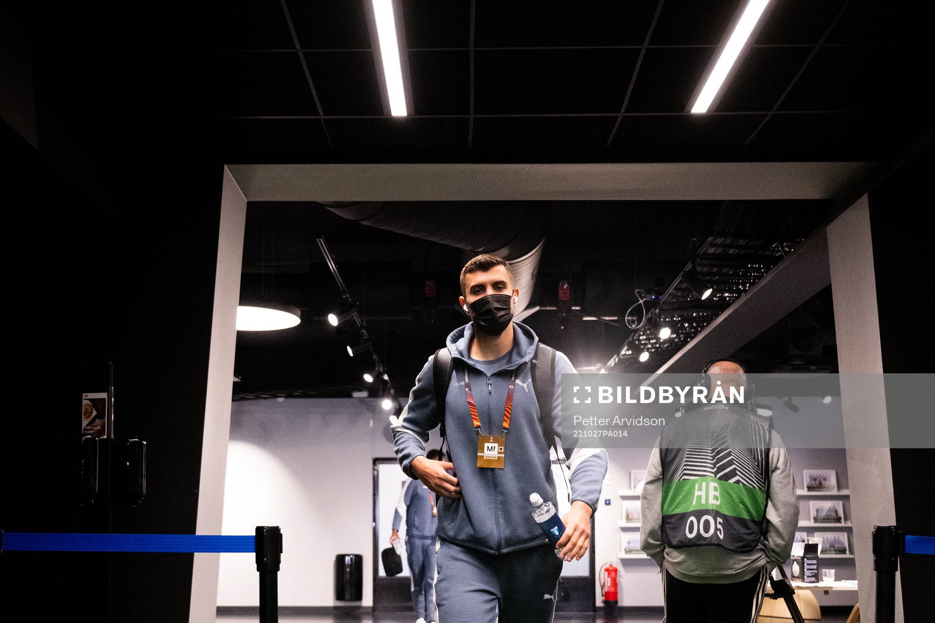 Matěj Chalus of Malmö FF arrives to the stadium