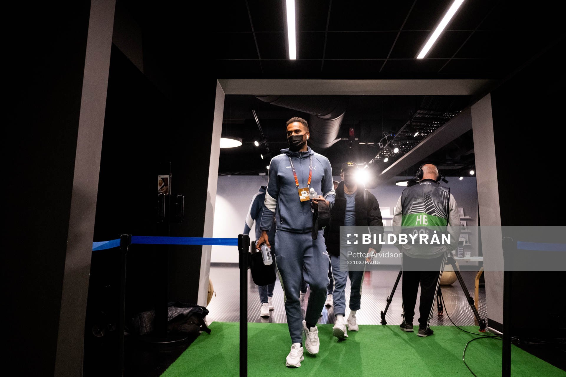 Isaac Kiese Thelin of Malmö FF arrives to the stadium