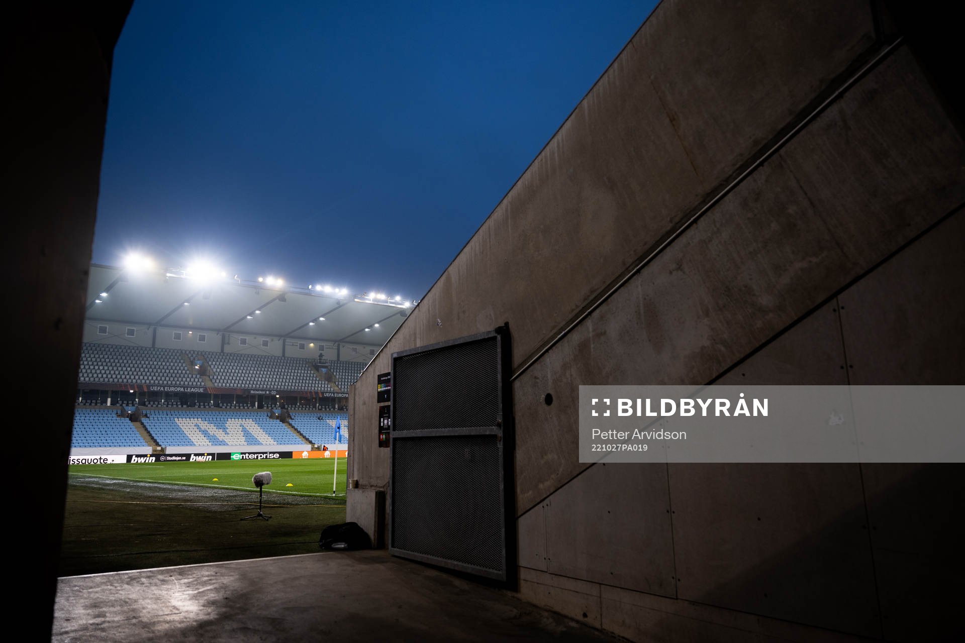 Malmö New Stadium ahead of the UEFA Europa League between Malmö FF and Royale Union Saint-Gilloise on October 27, 2022 in Malmö.