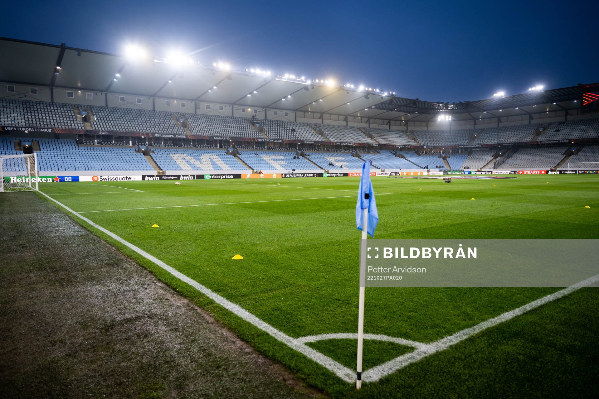 Malmö New Stadium ahead of the UEFA Europa League between Malmö FF and Royale Union Saint-Gilloise on October 27, 2022 in Malmö.