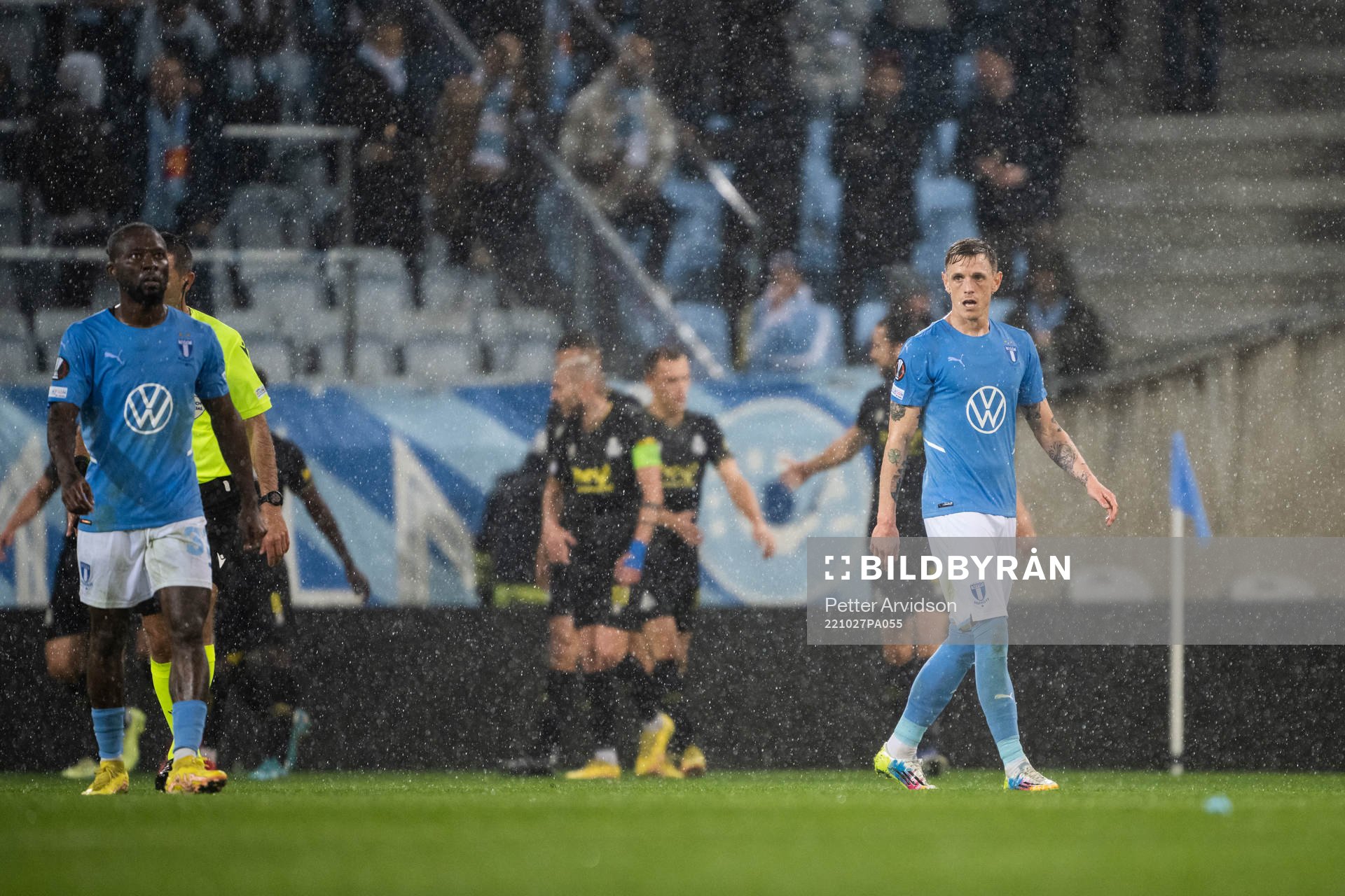 Søren Rieks of Malmö looks dejected