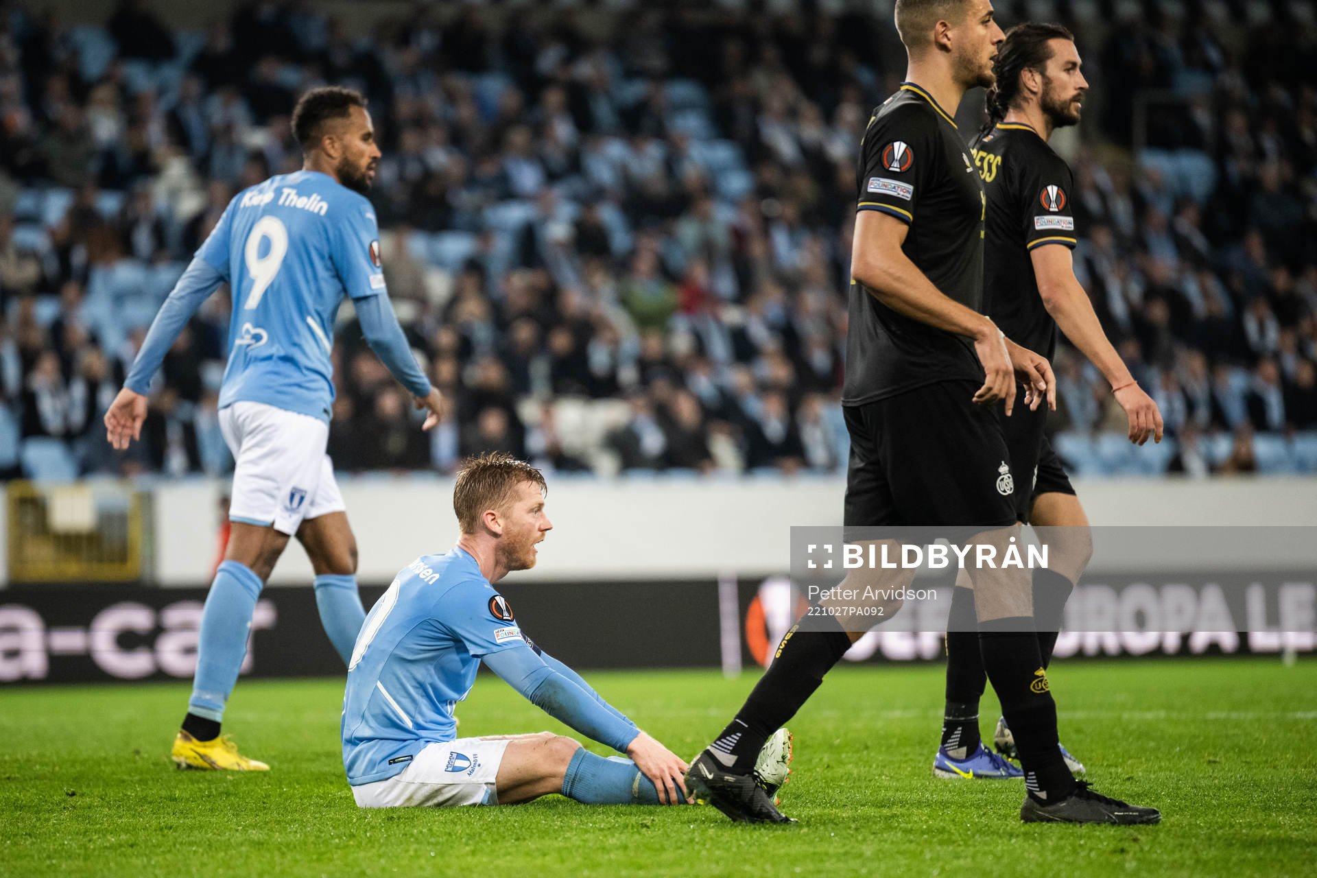 Anders Christiansen looks dejected