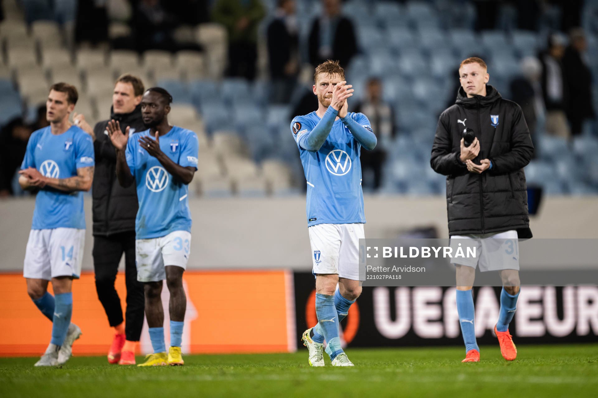Anders Christiansen of Malmö looks dejected