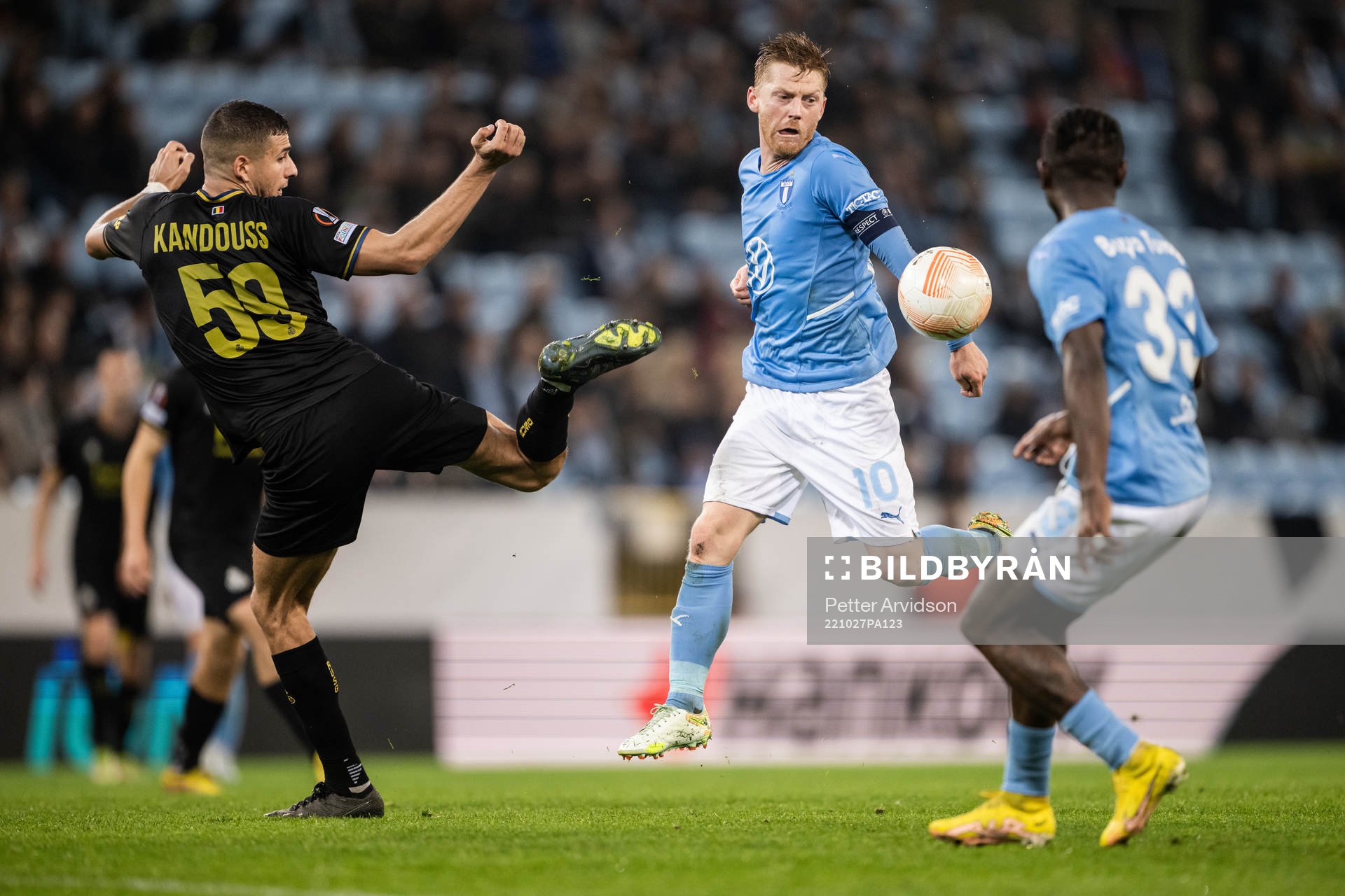 Ismael Kandouss of Union SG and Anders Christiansen of