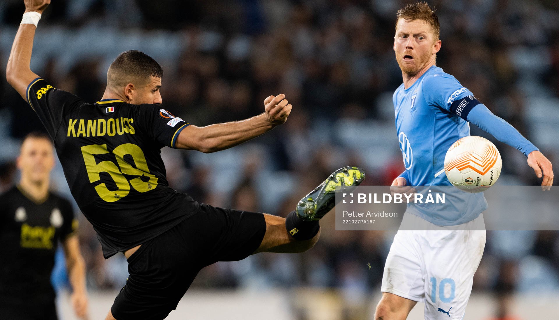 Ismael Kandouss of Union SG and Anders Christiansen of
