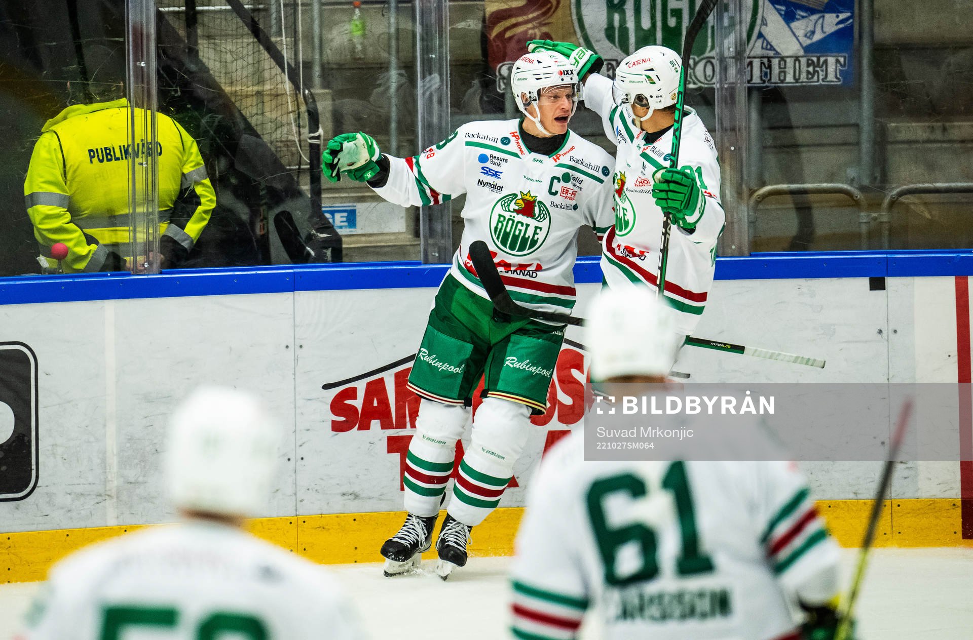 Rögles Anton Bengtsson jublar