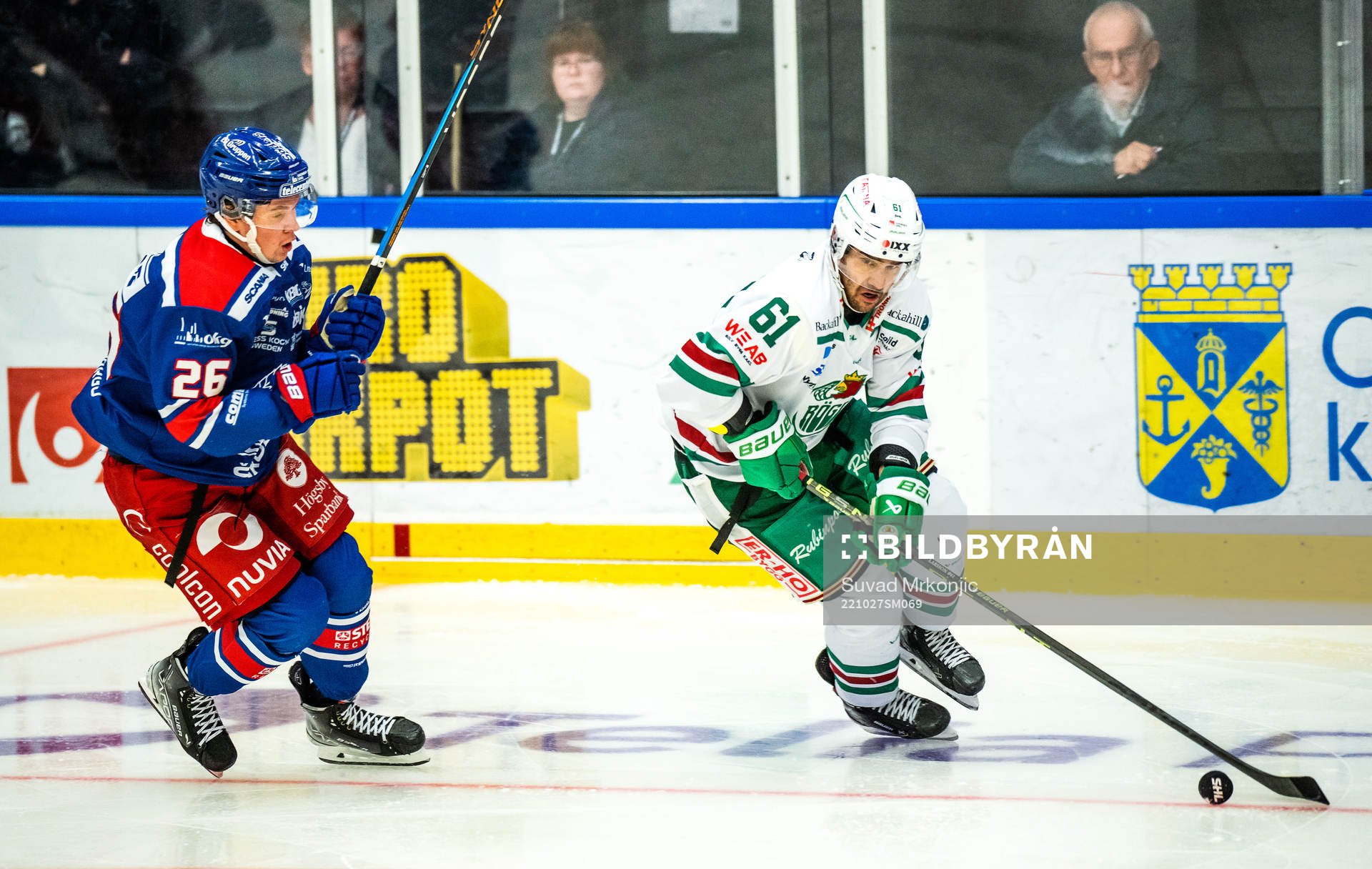 Oskarshamns Lukas Pilö och Rögles Ludvig Larsson