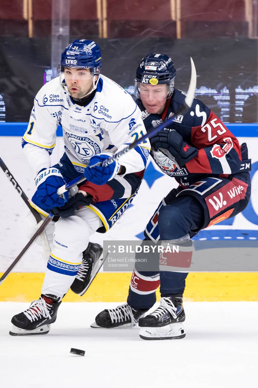Leksands John Quenneville och Linköpings Filip Bystedt