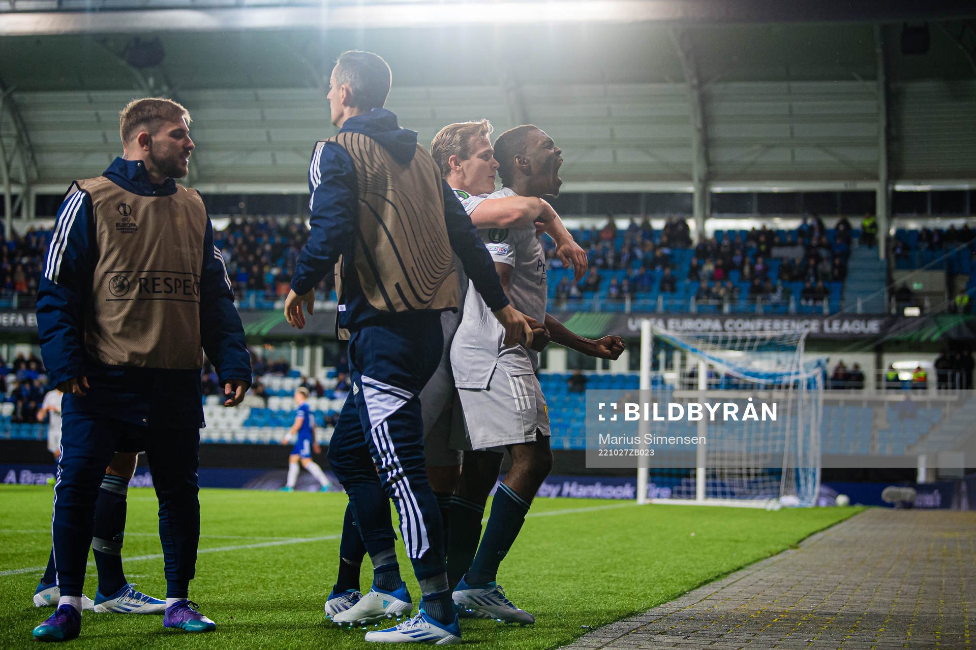 Joel Asoro of Djurgården celebrates