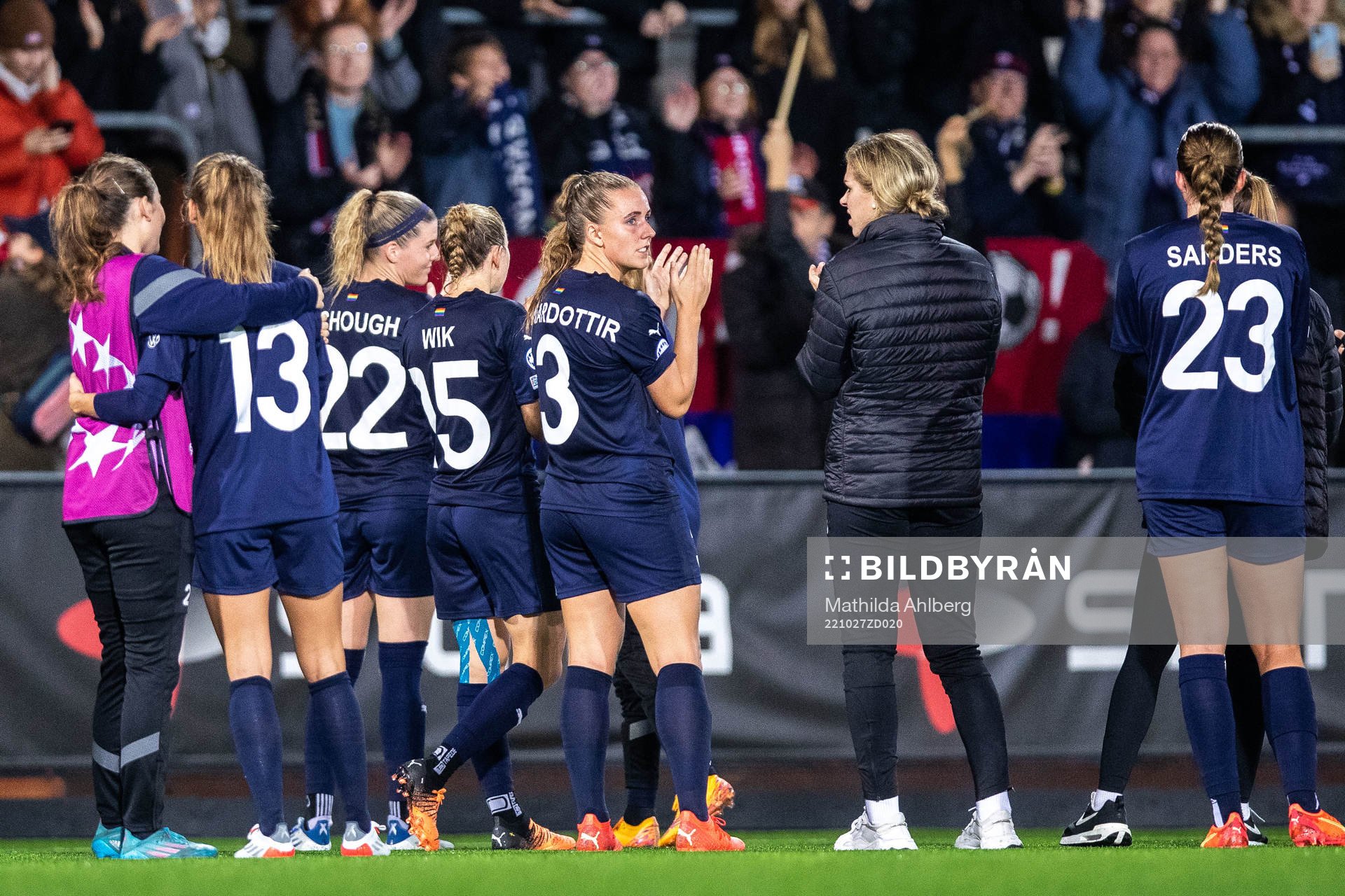Gudrun Arnardottir of FC Rosengård looks dejected
