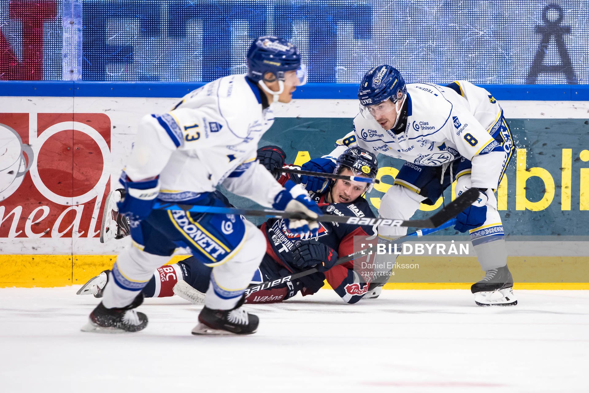 Linköpings Henrik Törnqvist och Leksands Matt Caito