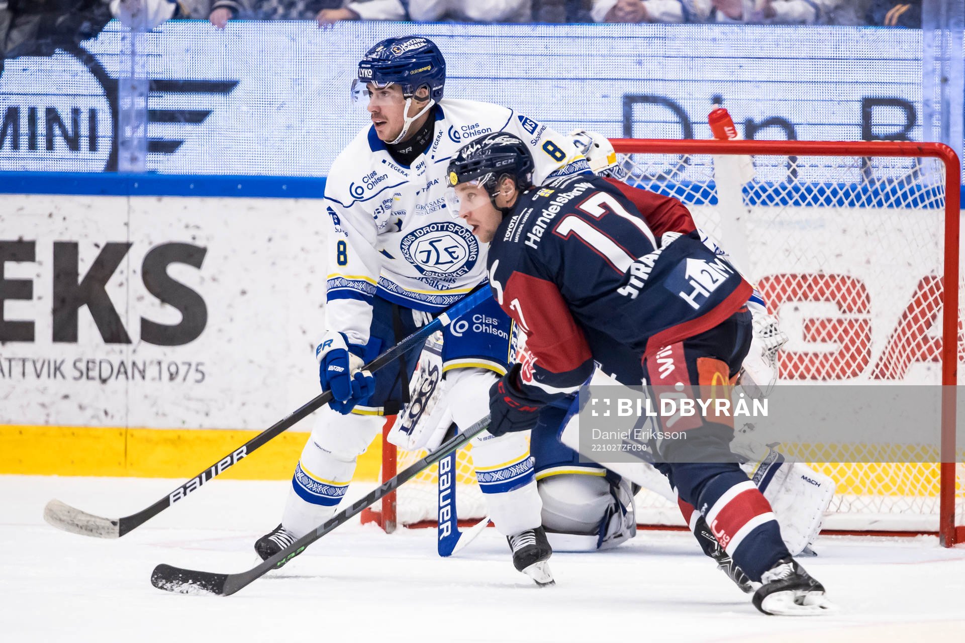Leksands Matt Caito och Linköpings Sebastian Strandberg