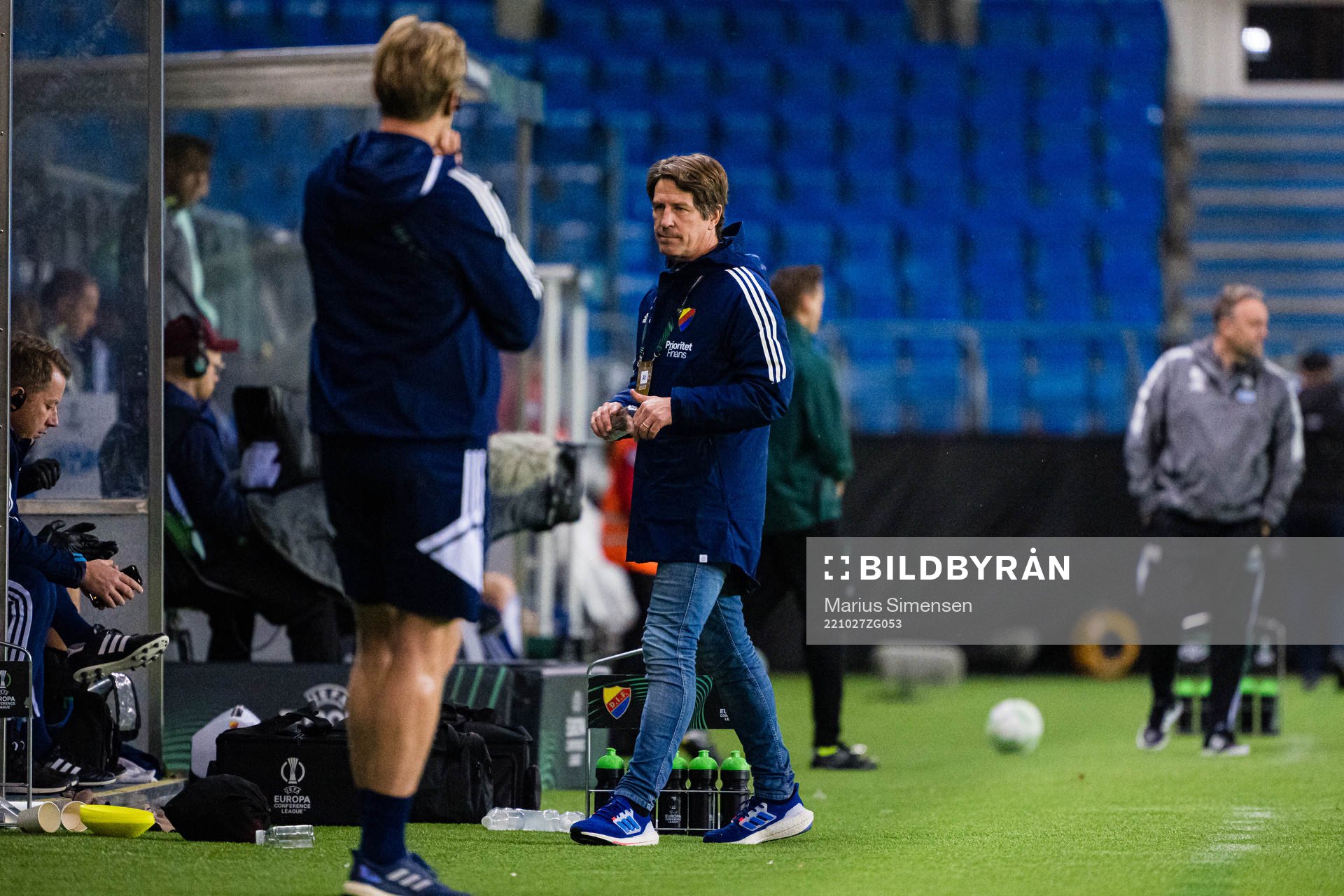 Thomas Lagerlöf, head coach of Djurgården, during the UEFA Europa Conference League match between Molde and Djurgården on October 27, 2022 in Molde.