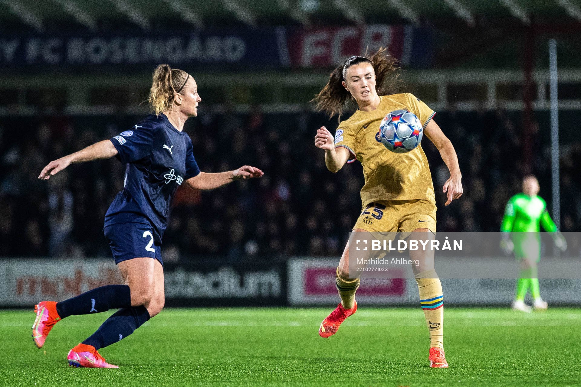 Karin Lundin of FC Rosengård and Ingrid Syrstad Engen of