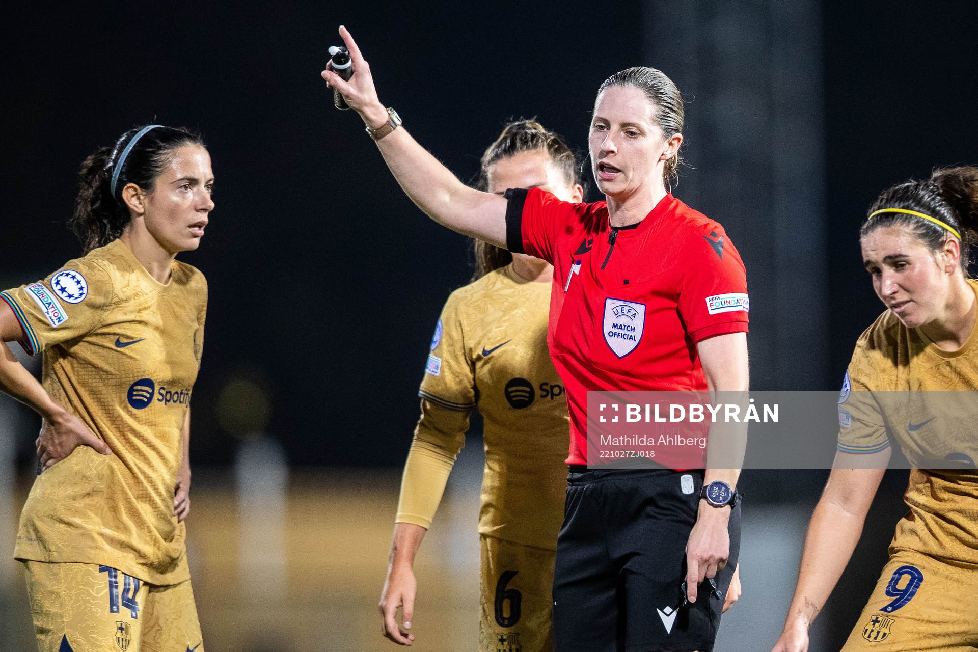 Referee Lorraine Watson